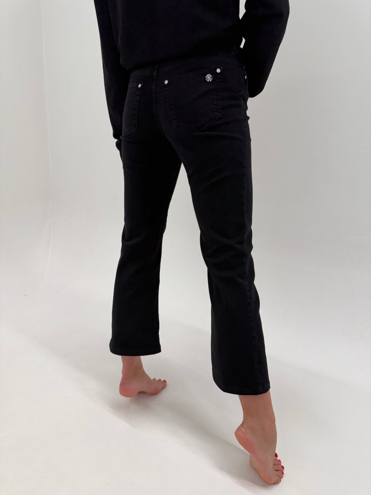 Jeans Roberto Cavalli negri bootcut modelatori petite