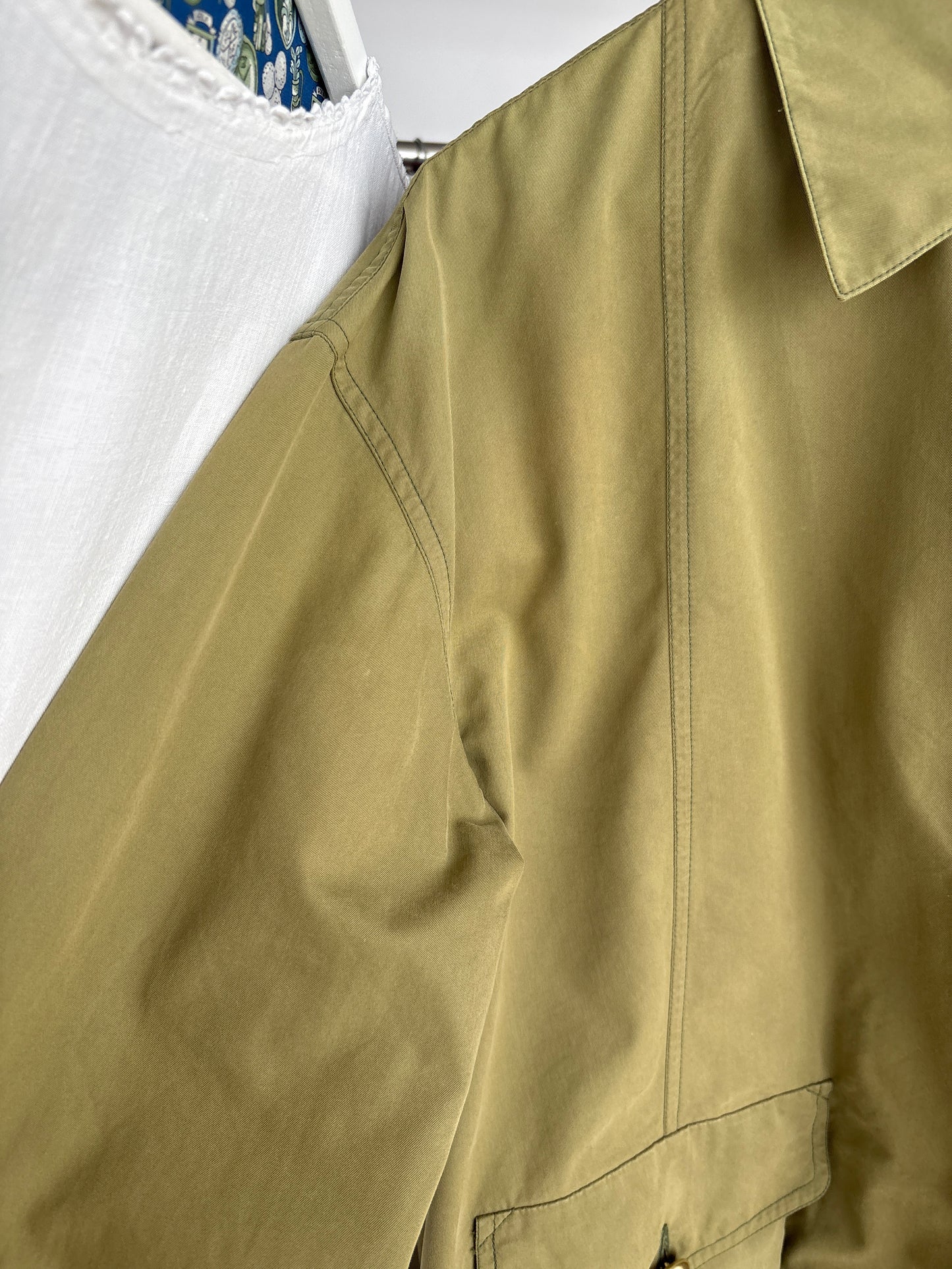 Jacheta vintage luxury Byblos din canvas strucrat de bumbac în croi oversized