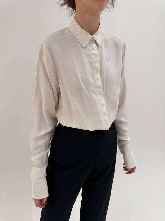 Cămașa tall din gama Max Mara din mătase naturală