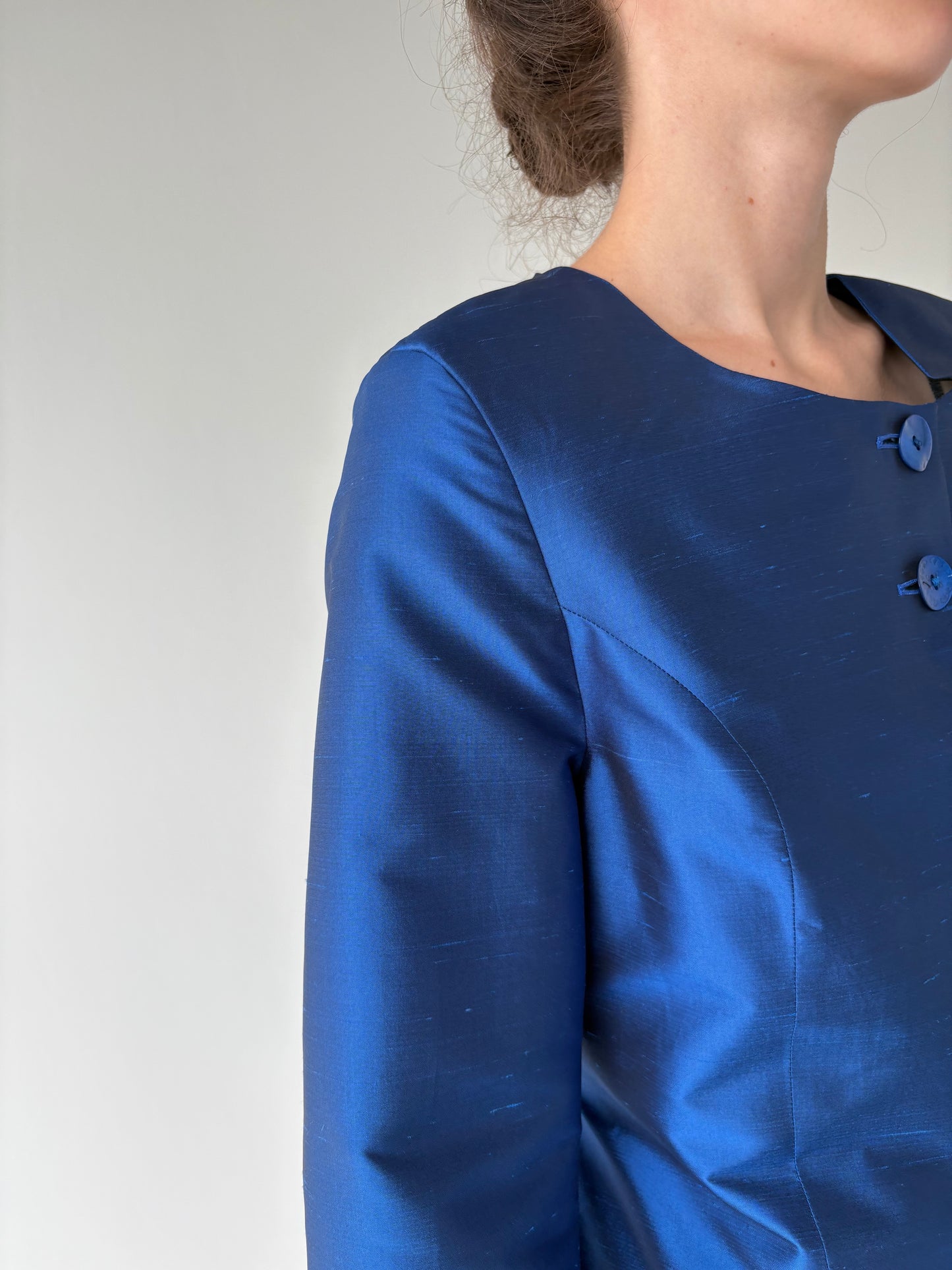 Sacou luxury Sportalm cambrat din tafta de mătase naturală