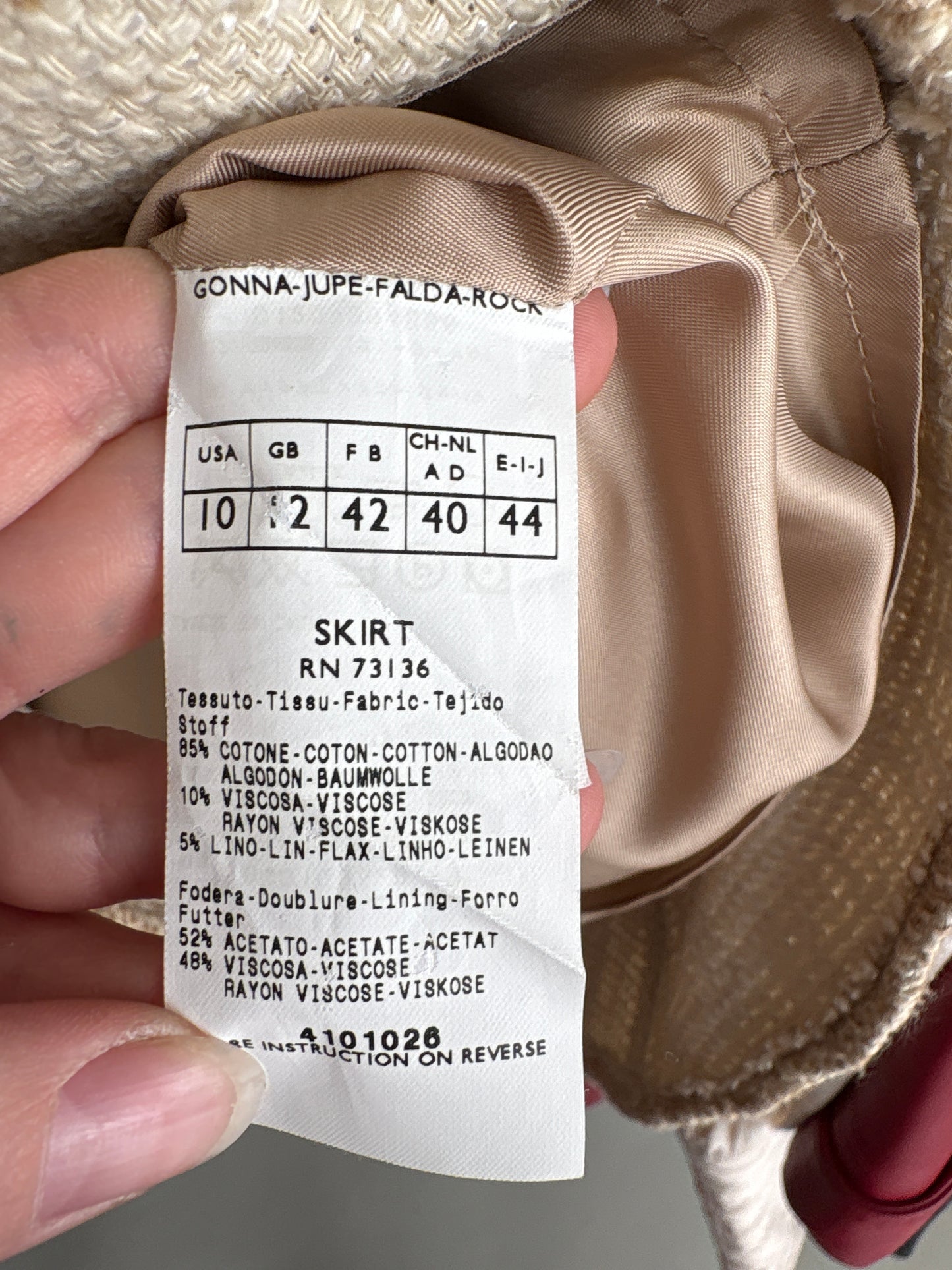 Deux piece clasic Max&Co by Max Mara din tweed de bumbac cu în