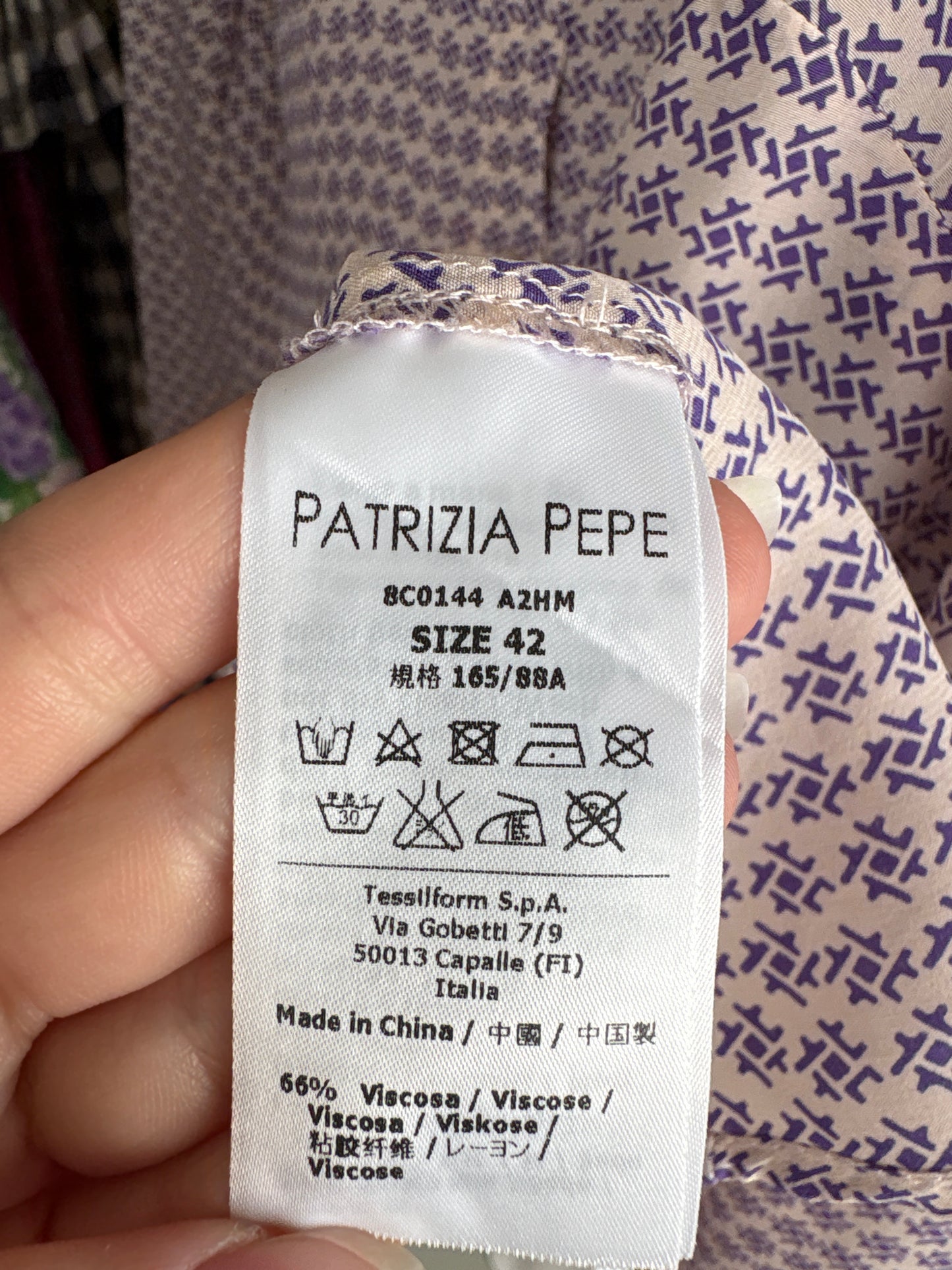 Cămașa de brand super premium Patrizia Pepe din mătase naturală și vâscoza