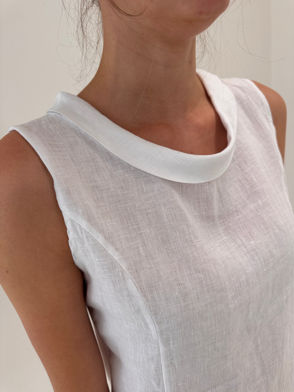Top italian cambrat din in în croi minimalist ultra confort