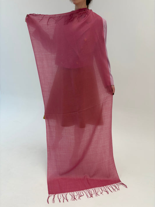 Sal XXL dusty pink din cașmir