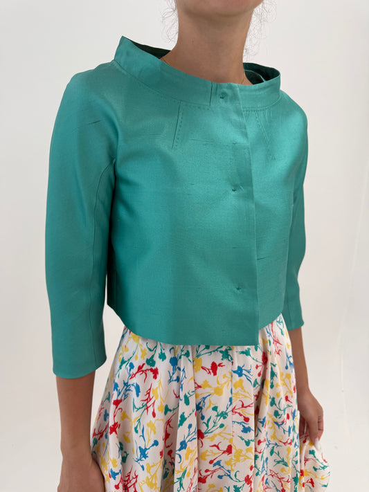 Sacou Max Mara din mătase naturală în croi minimalist ultra chic