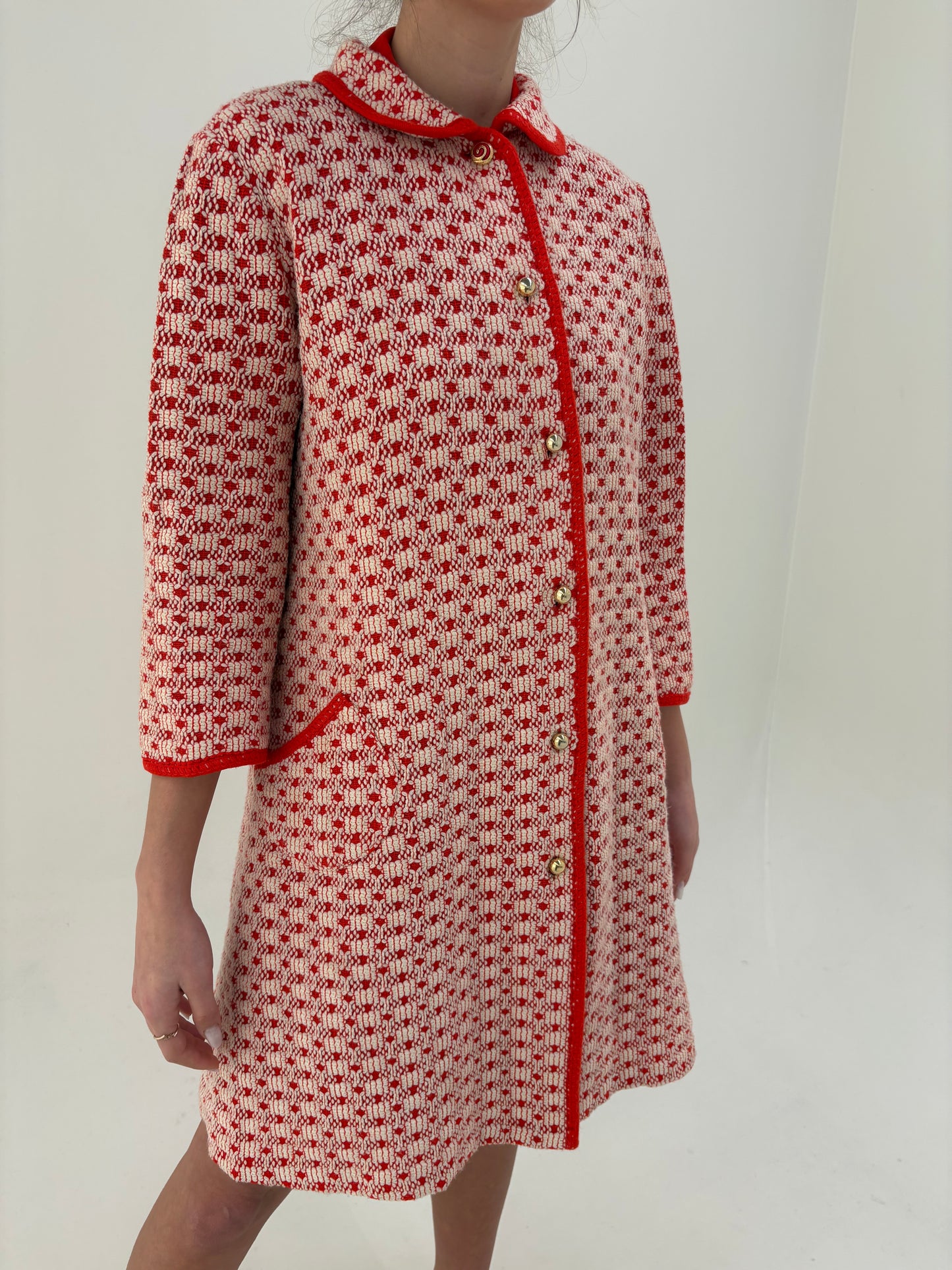 Pardesiu old vintage sfârșit de ani 60 din lana subțire de primăvară