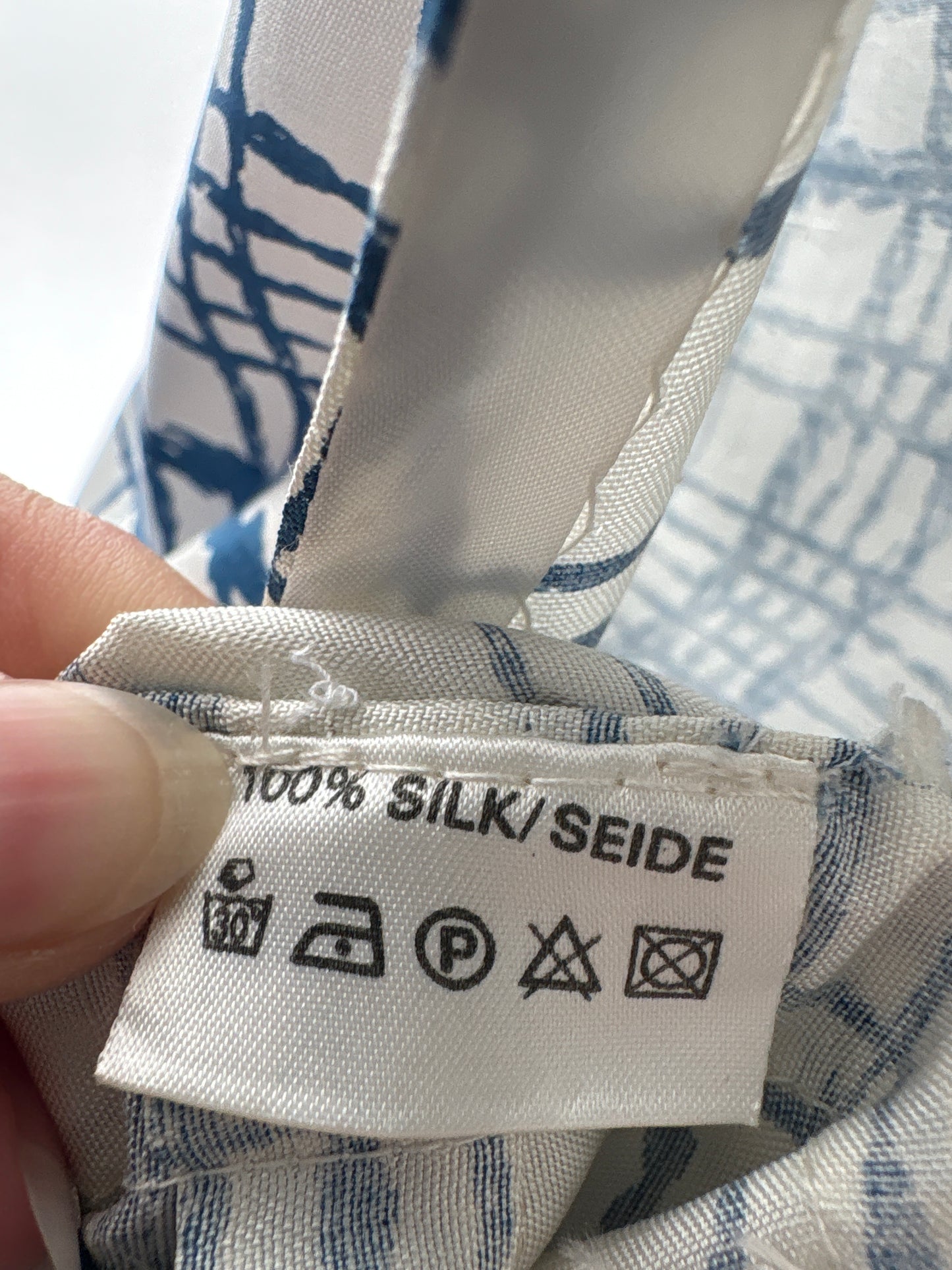 Rochie vintage din twill de mătase naturală cu talie ultra înaltă marcată