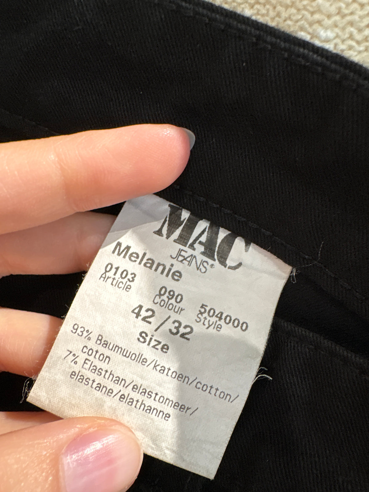 Jeans negru fără efect prespalat din bumbac plin ultra modelator confort