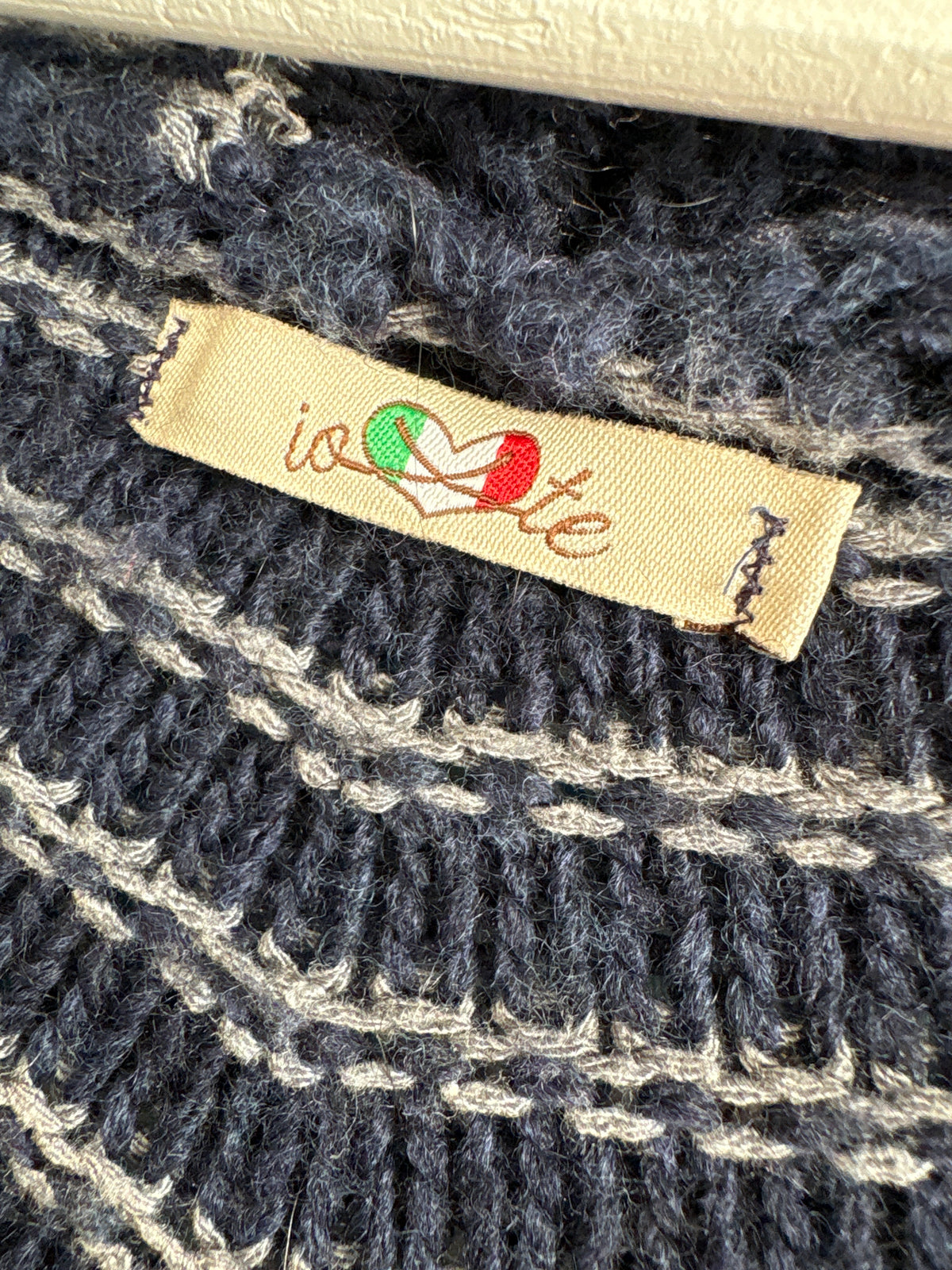 Cardigan din lana cu alpaka din tricot texturat în croi lung