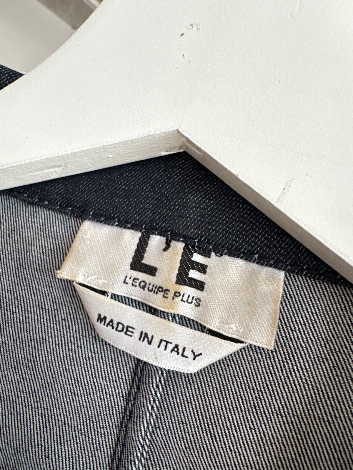 Deux piece clasic italian din jeans modelator extrem de chic