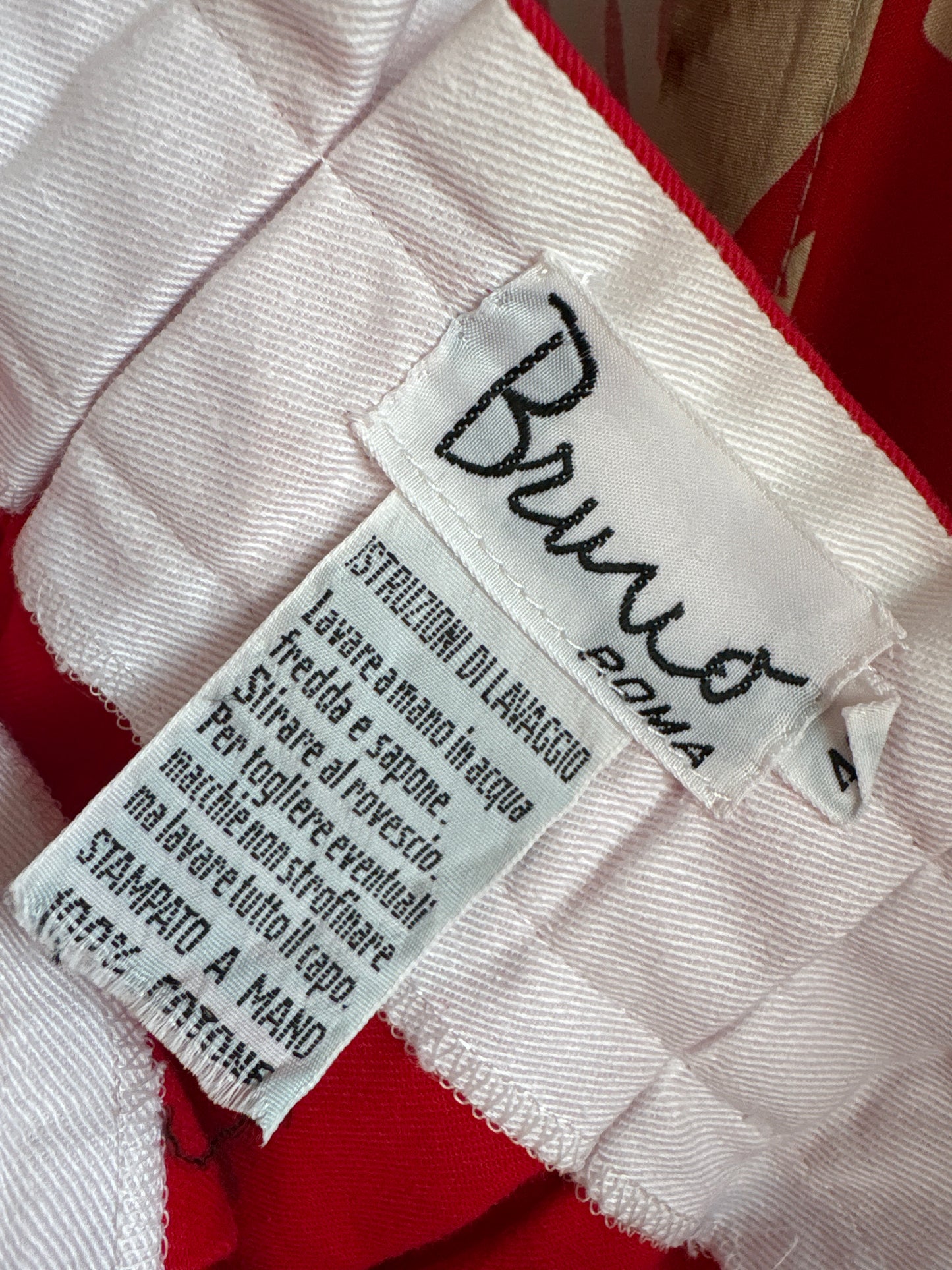 Fustă vintage italiană de designer din faille excepțional de bumbac