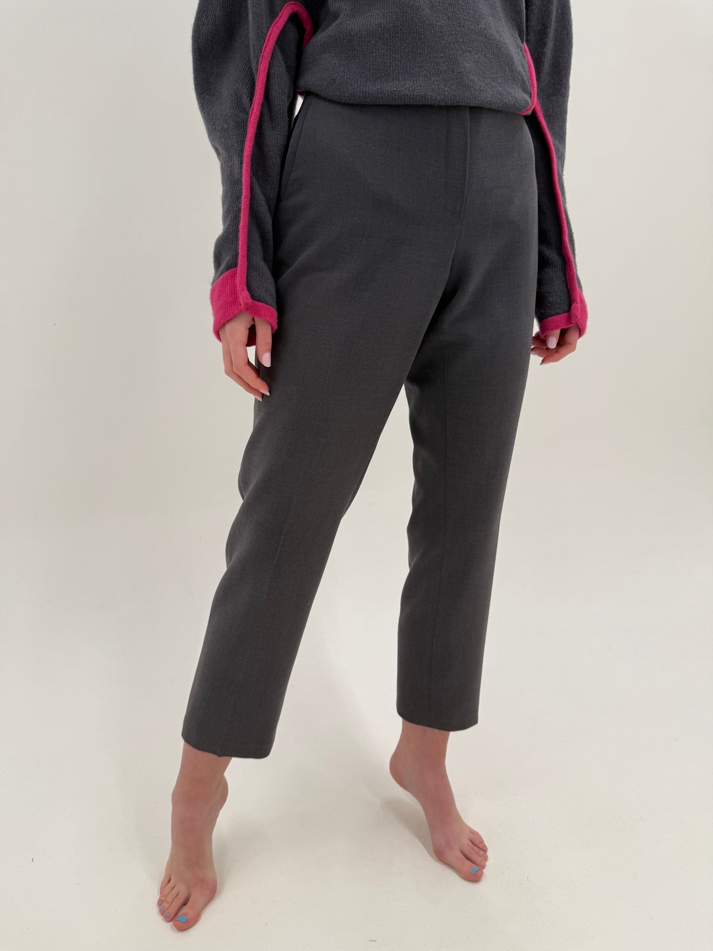 Pantaloni clasici business din stofă confort