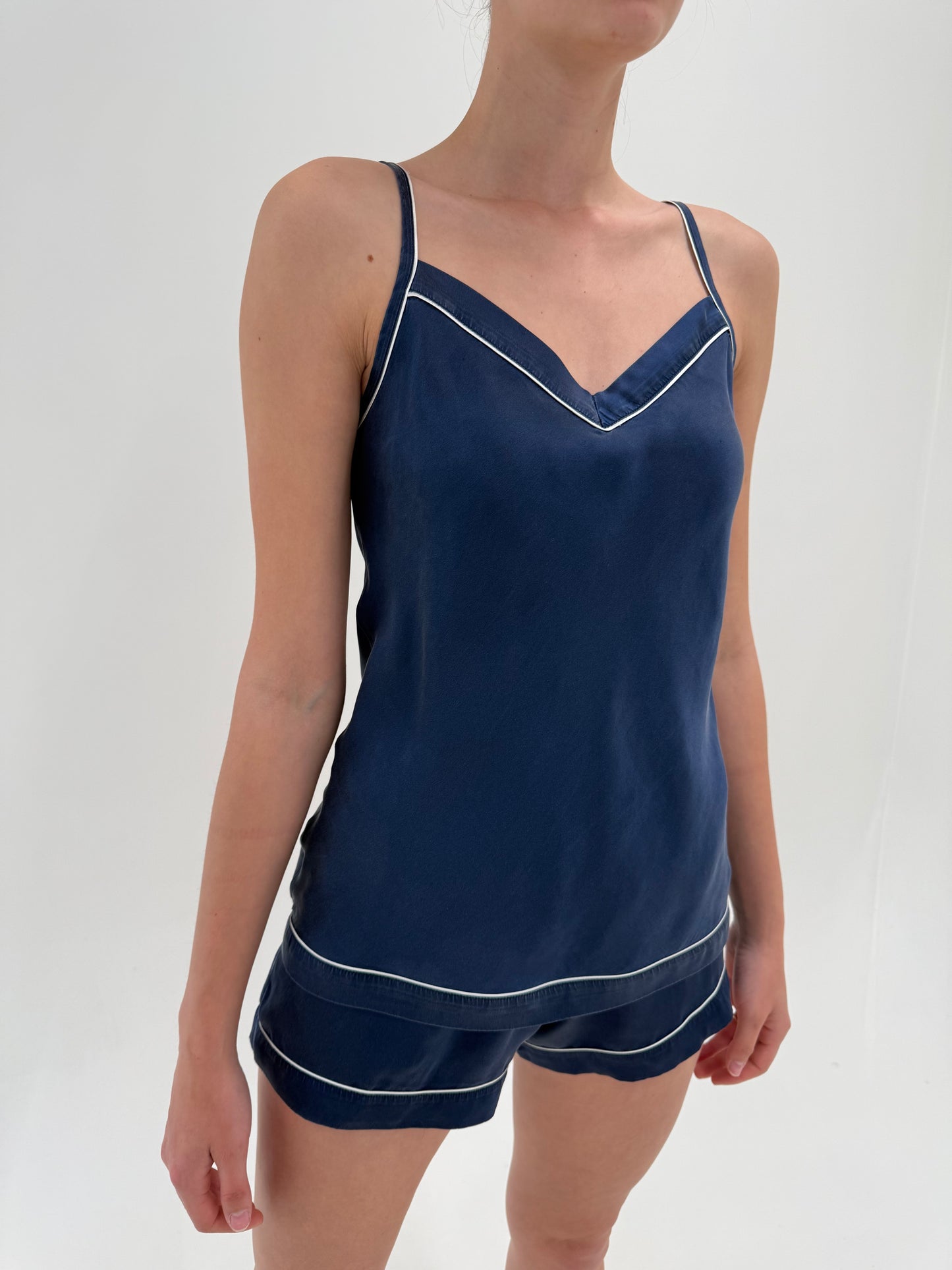 Pijama Navy din mătase naturală