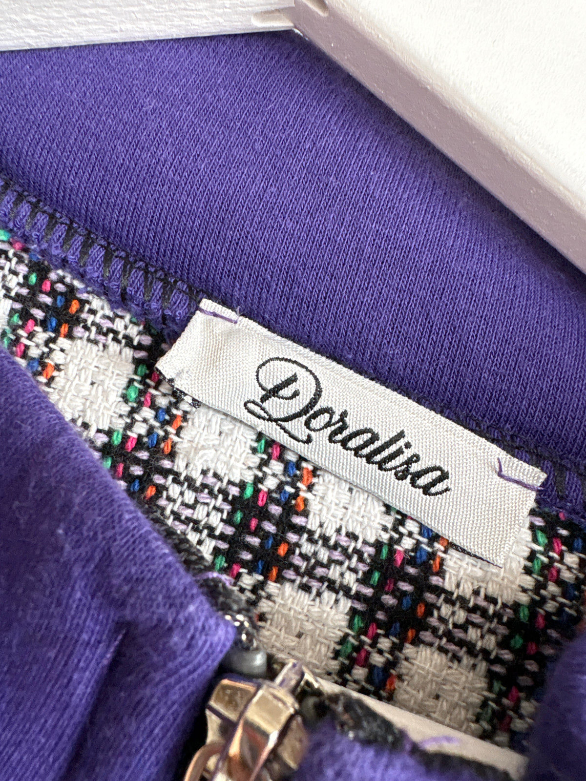 Jacheta italiană cu influențe casual fin bumbac gros și tweed de bumbac