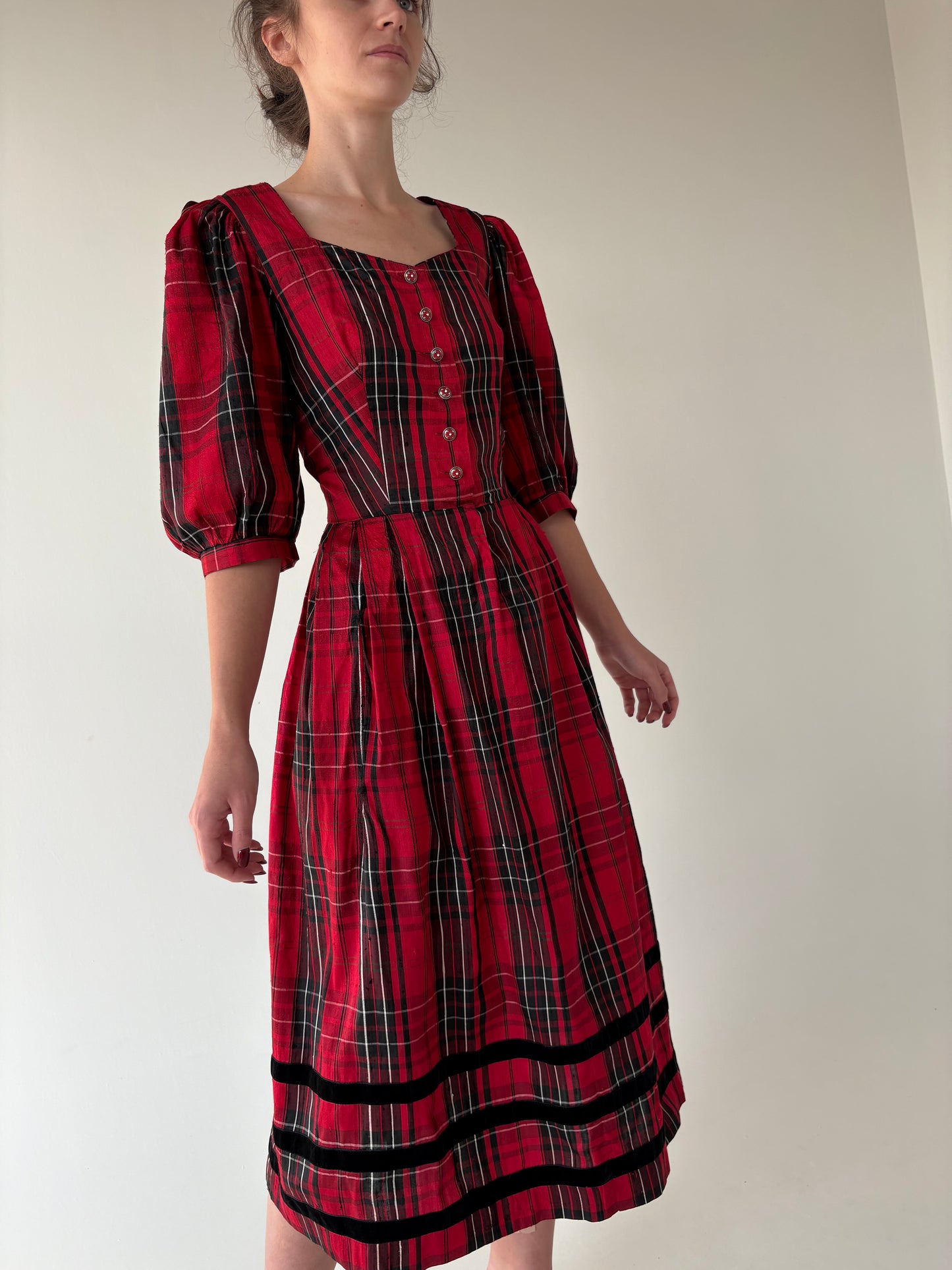 Rochie din mătase naturală dupioni cu corsaj