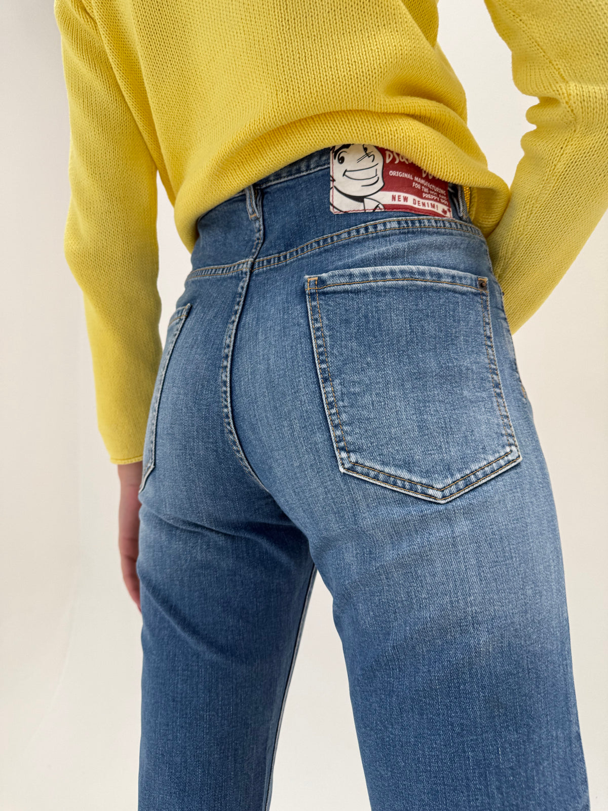 Jeans tall Disquared ușor ripped effect classic wash & fit