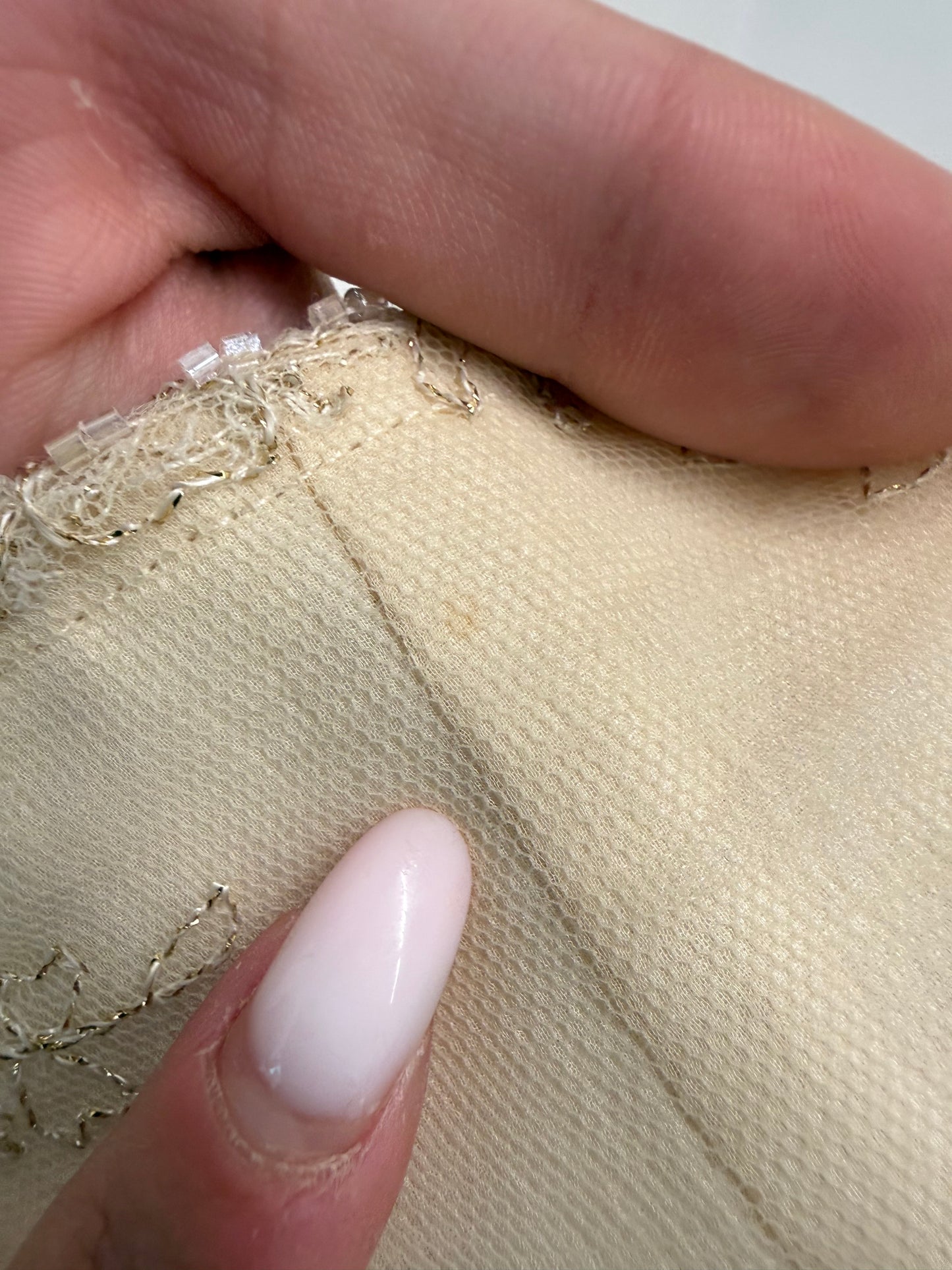 Corset couture din mătase naturală cu aplicații manauale excepționale nude