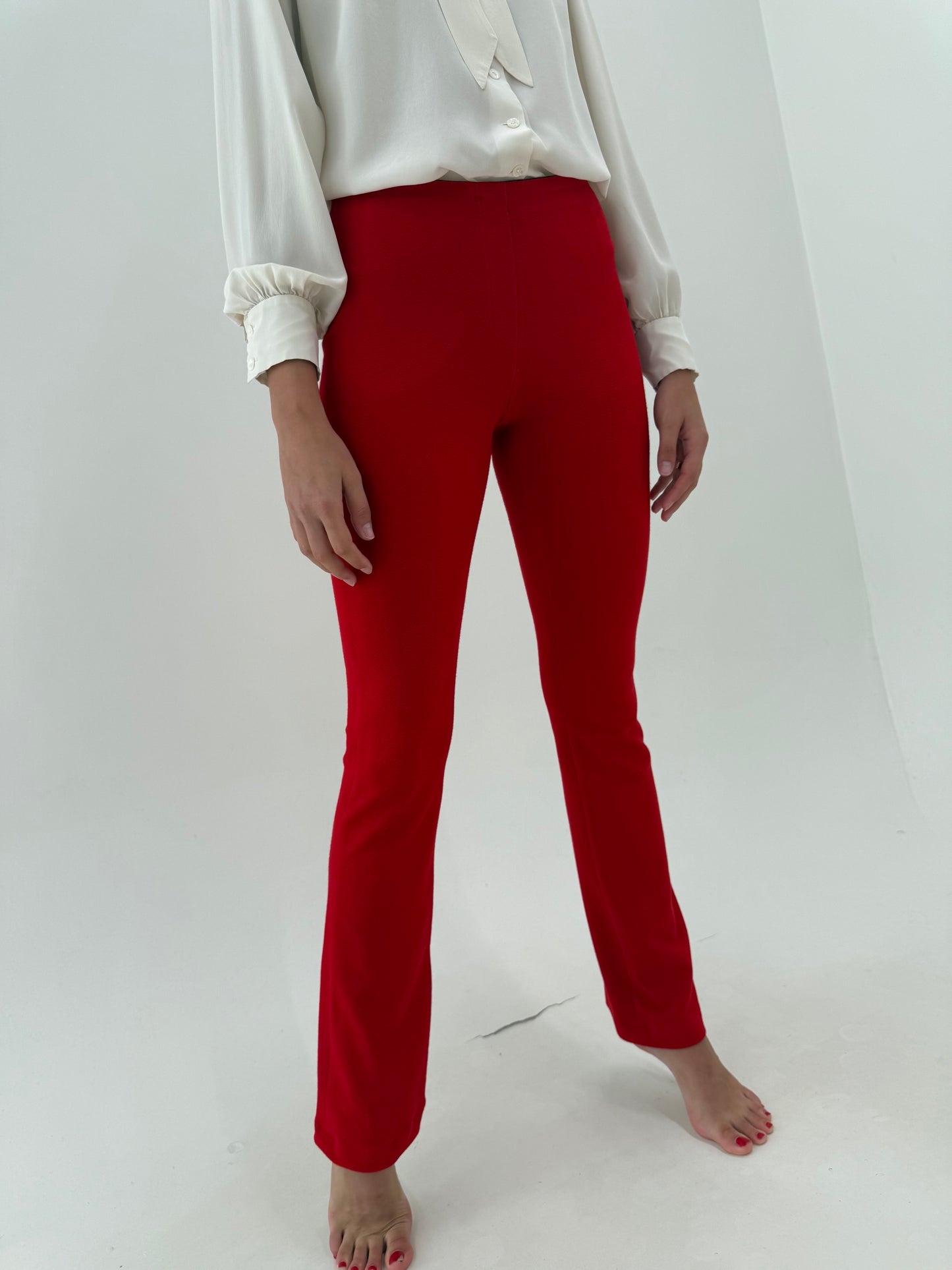 Pantaloni Marc Cain tall modelatori boot cut din material plin ultra confort
