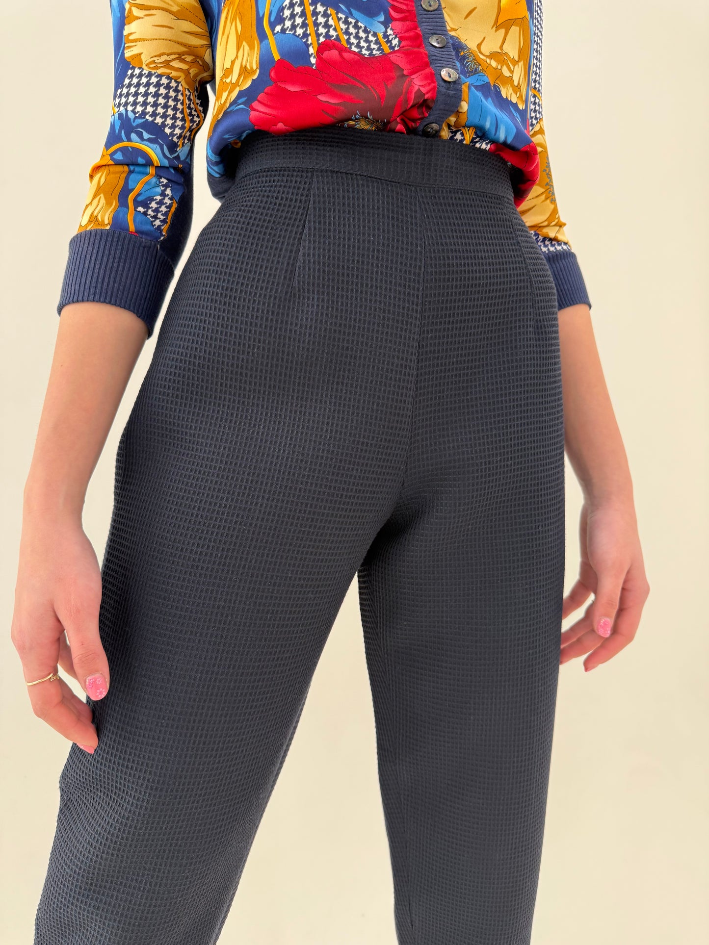 Costum italian high end din seersucker de bumbac plin texturat