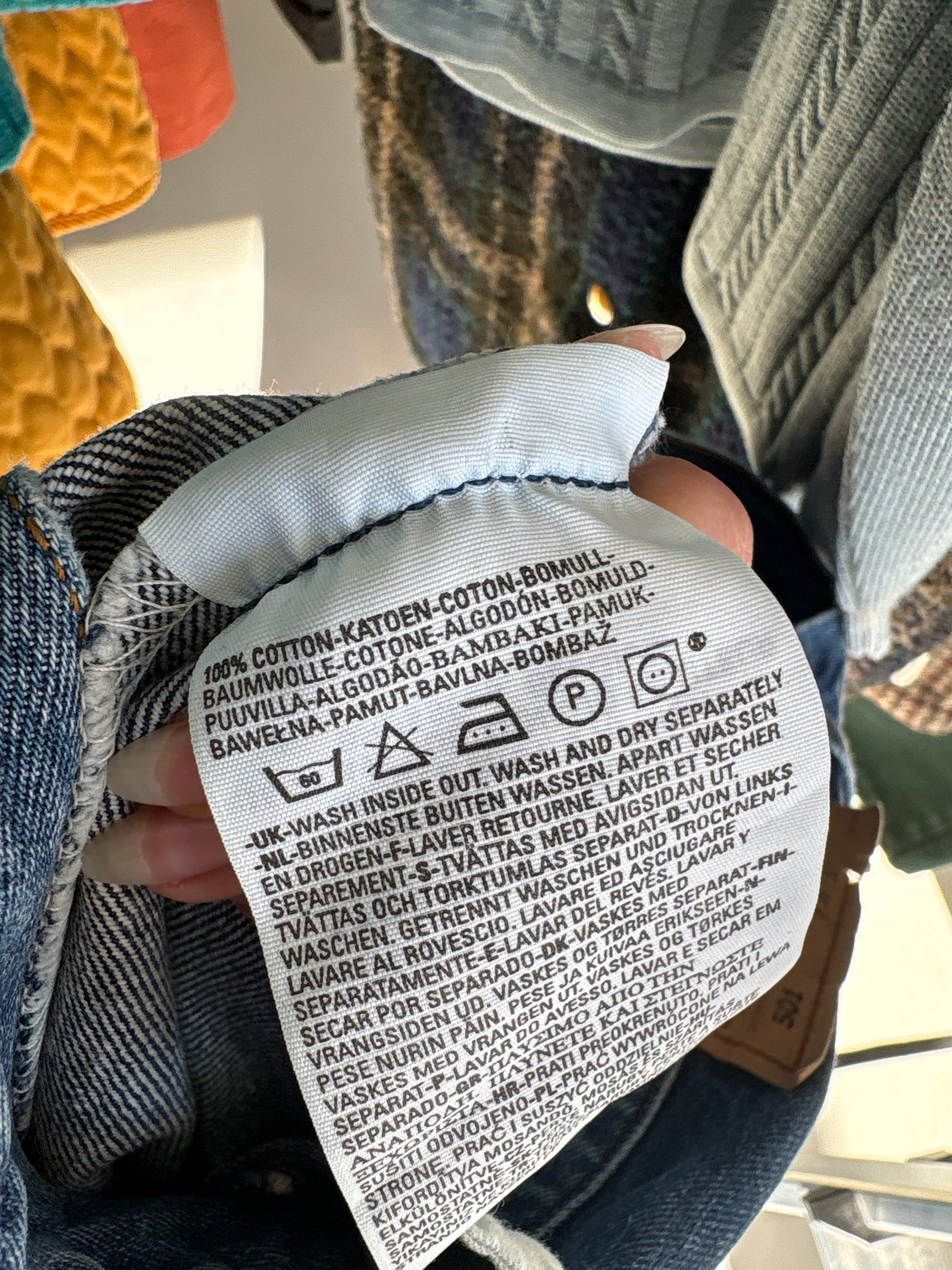 Jeans vintage Levi’s tall model 501 classic wash