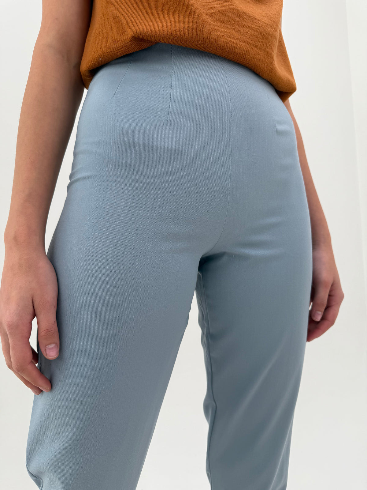 Pantaloni țigaretă Marella by Max Mara dusty baby blue