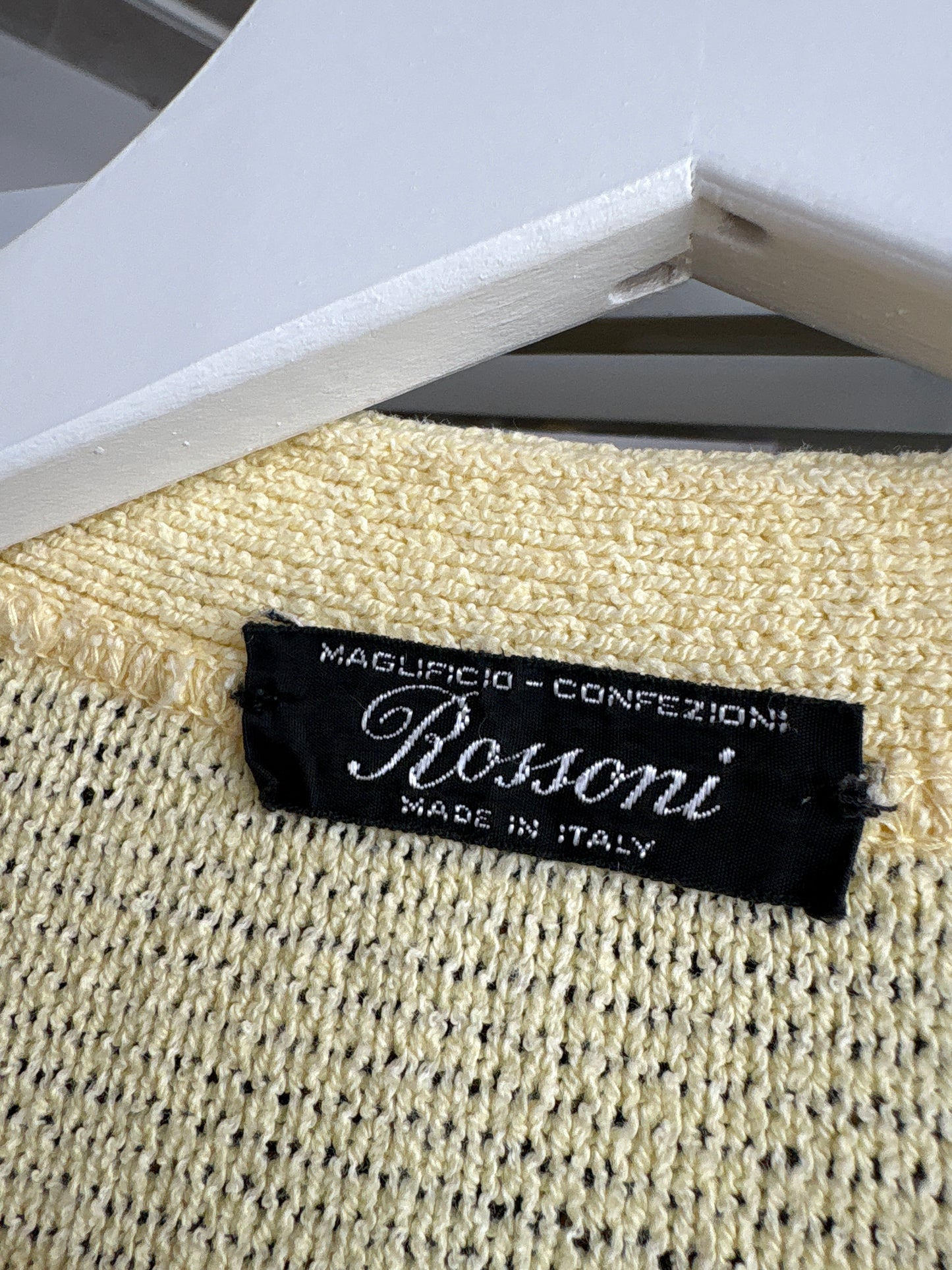 Top vintage italian butter yellow din bumbac premium