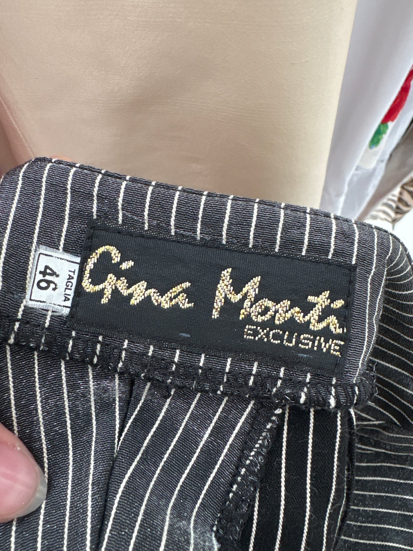 Pantaloni palazzo spectaculosi cu efect argintiu din panzica