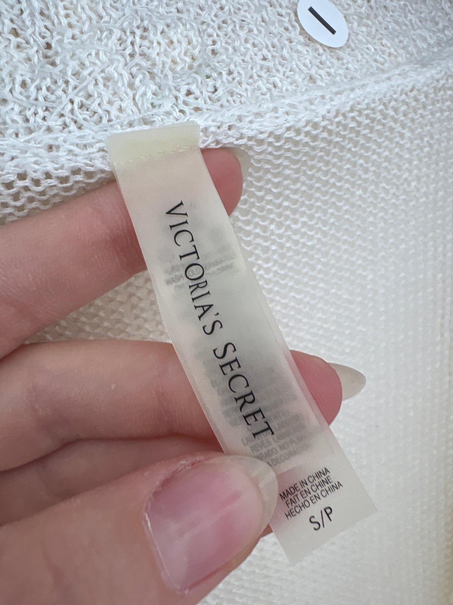 Soft knit luxury Victoria’s secret cu aplicații manuale din in și vascoza