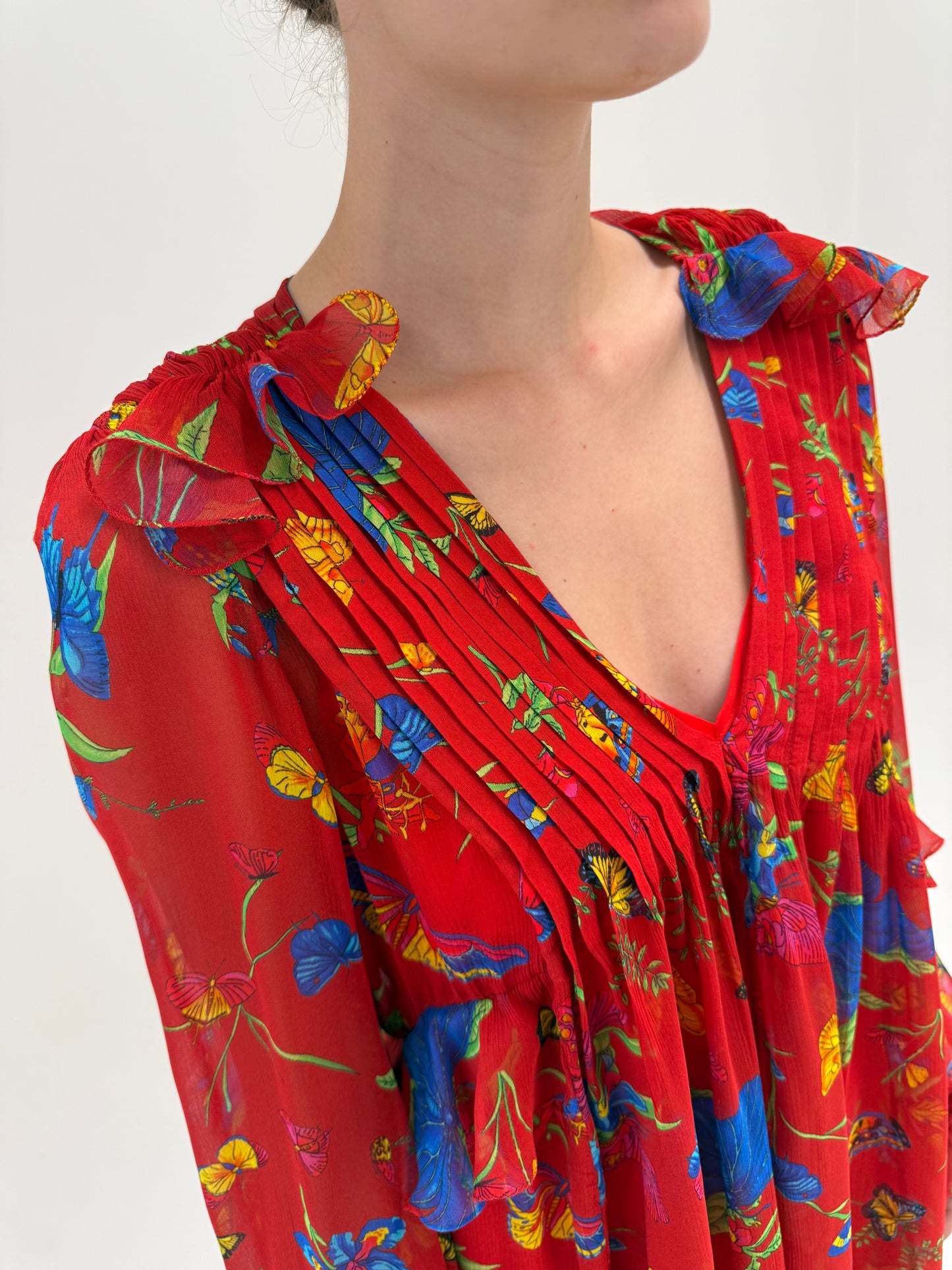 Rochie boho de brand luxury The Kooples super vaporoasă de la zi la seară