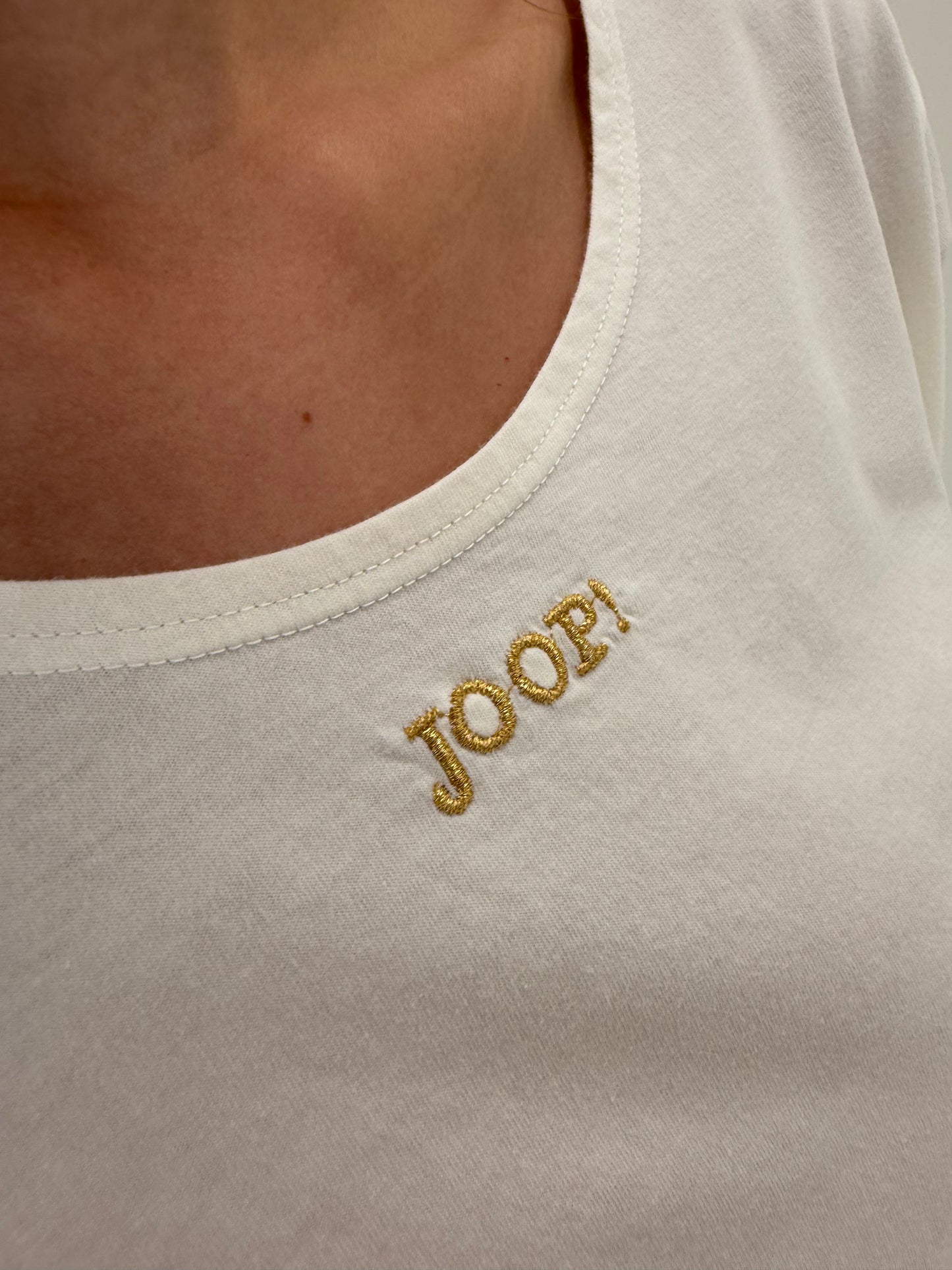 Top vintage de brand luxury Joop din bumbac premium cu logo discret brodat