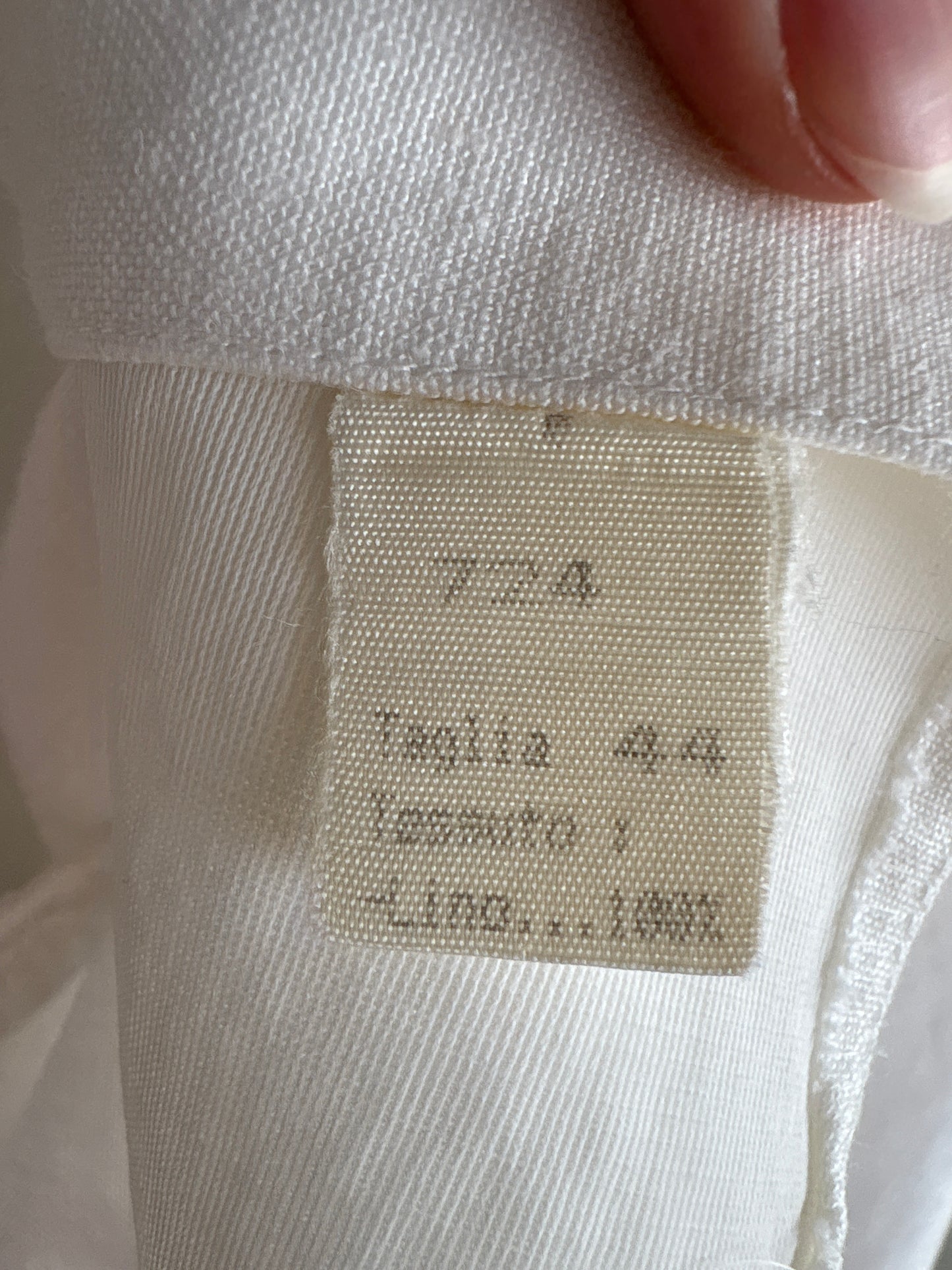 Sacou vintage italian din pânză ușor strucrata de in petite în croi retro modern