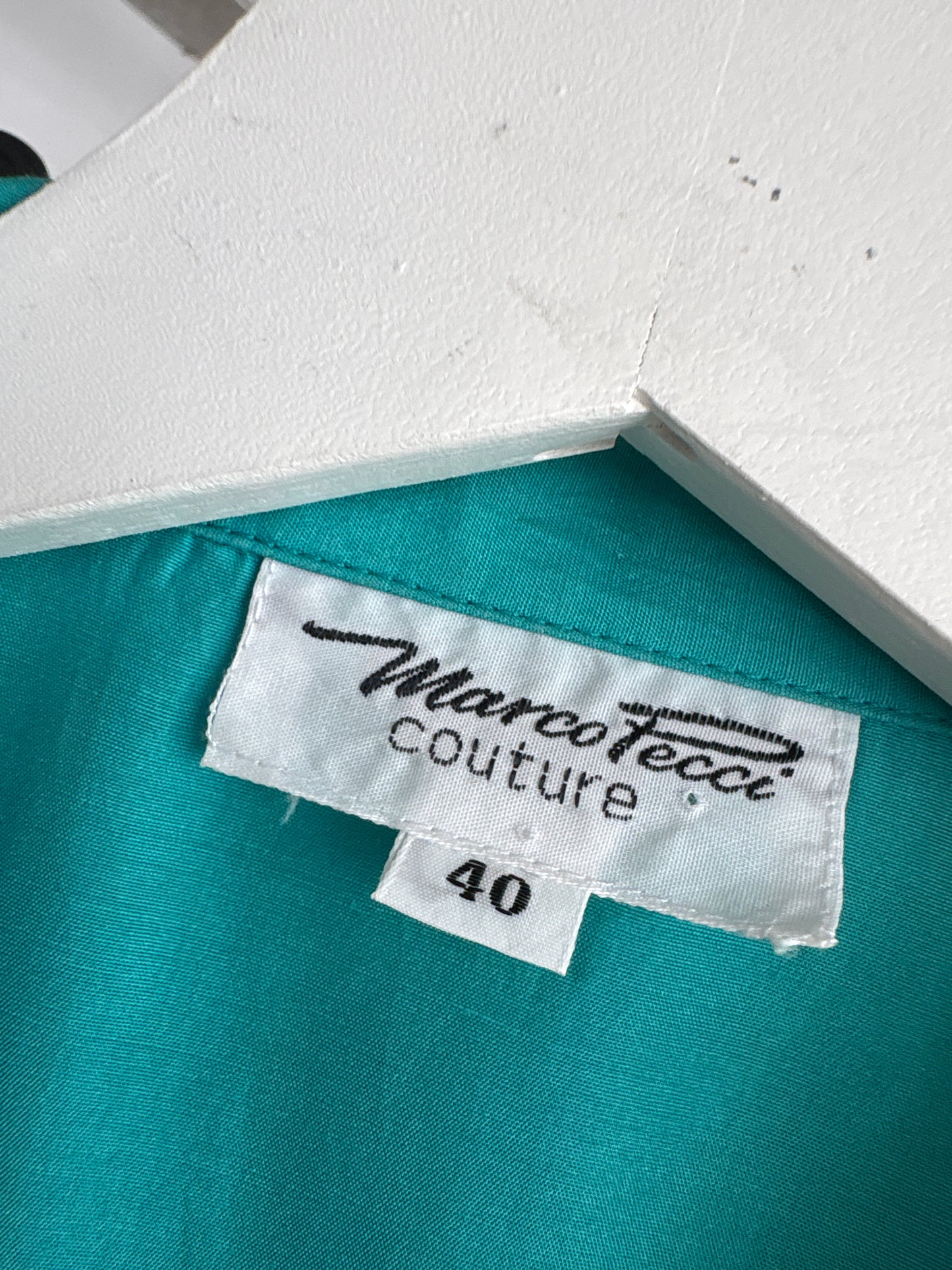Cămașa vintage aqua blue  din mătase naturală în croi lejer