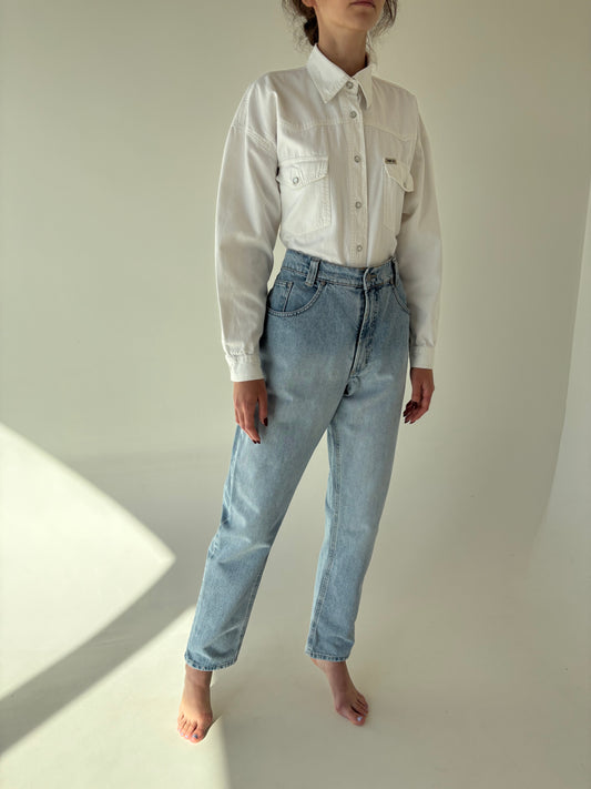 Jeans vintage tall cu ținuta și talie ultra înaltă classic wash