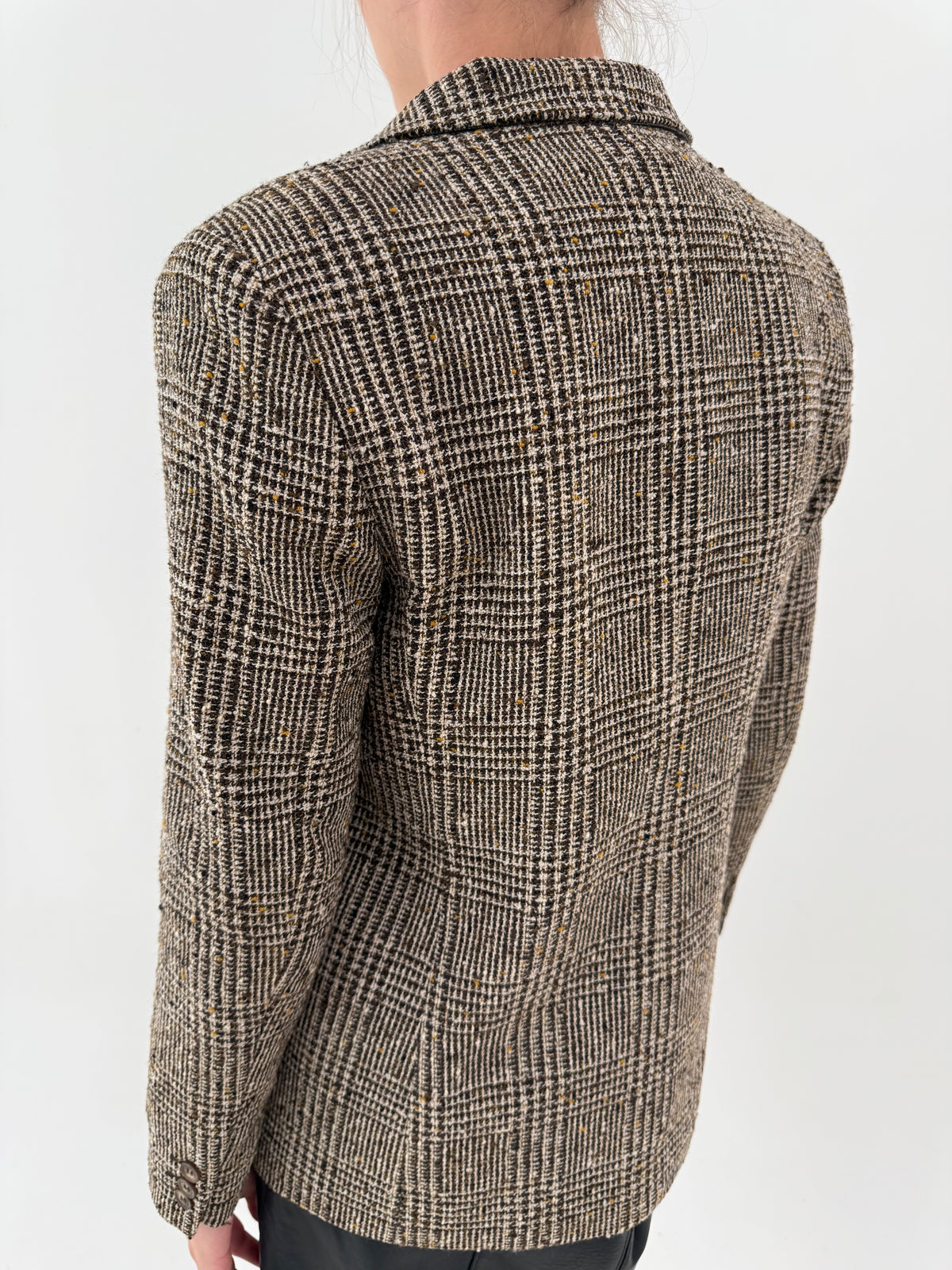 Sacou Max Mara din tweed superb de lana camel