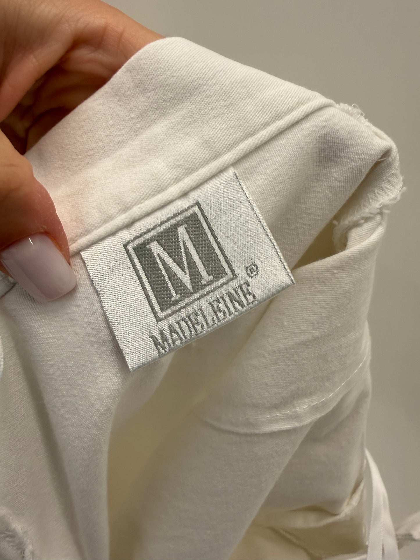 Pantaloni de brand luxury Madeleine ultra confort modelatori de vară cu broderie