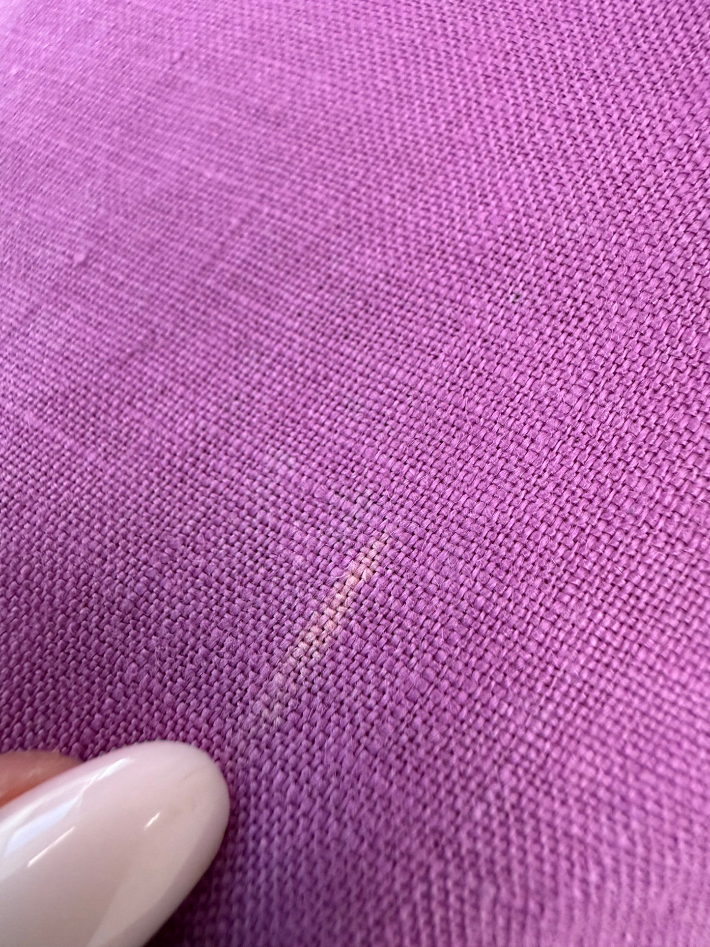 Cămașa Ralph Lauren lavandă din in în croi oversized cu mânecă reglabilă