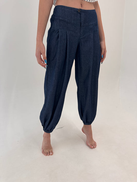 Jeans baloon de vară ultra confort din bumbac subțire excepțional în croi chic