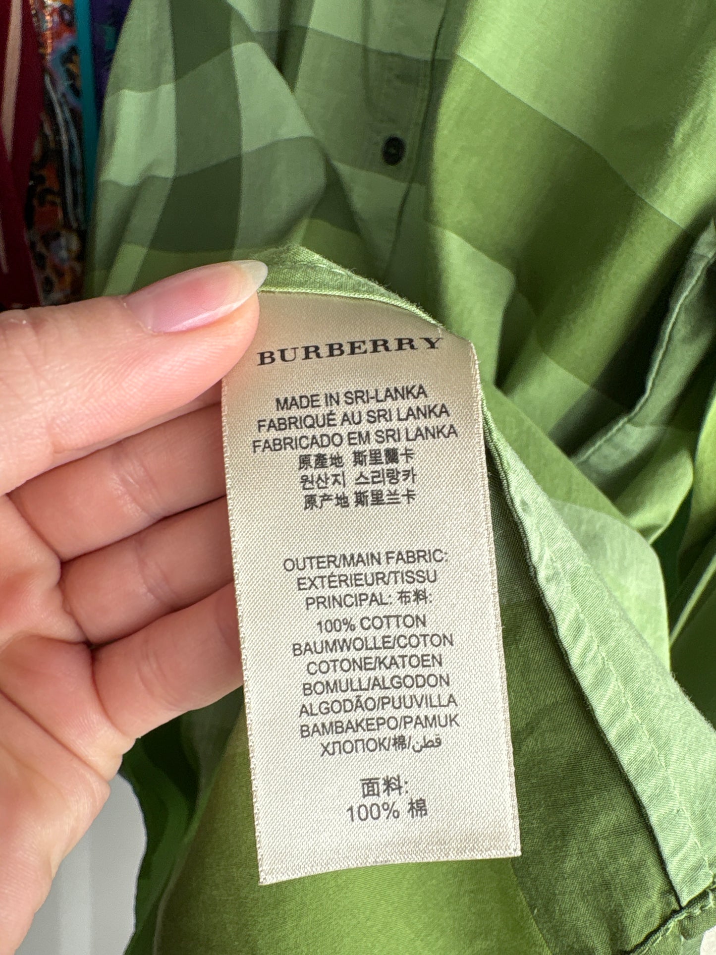Cămașa Burberry cu print specific brandului din poplin de bumbac