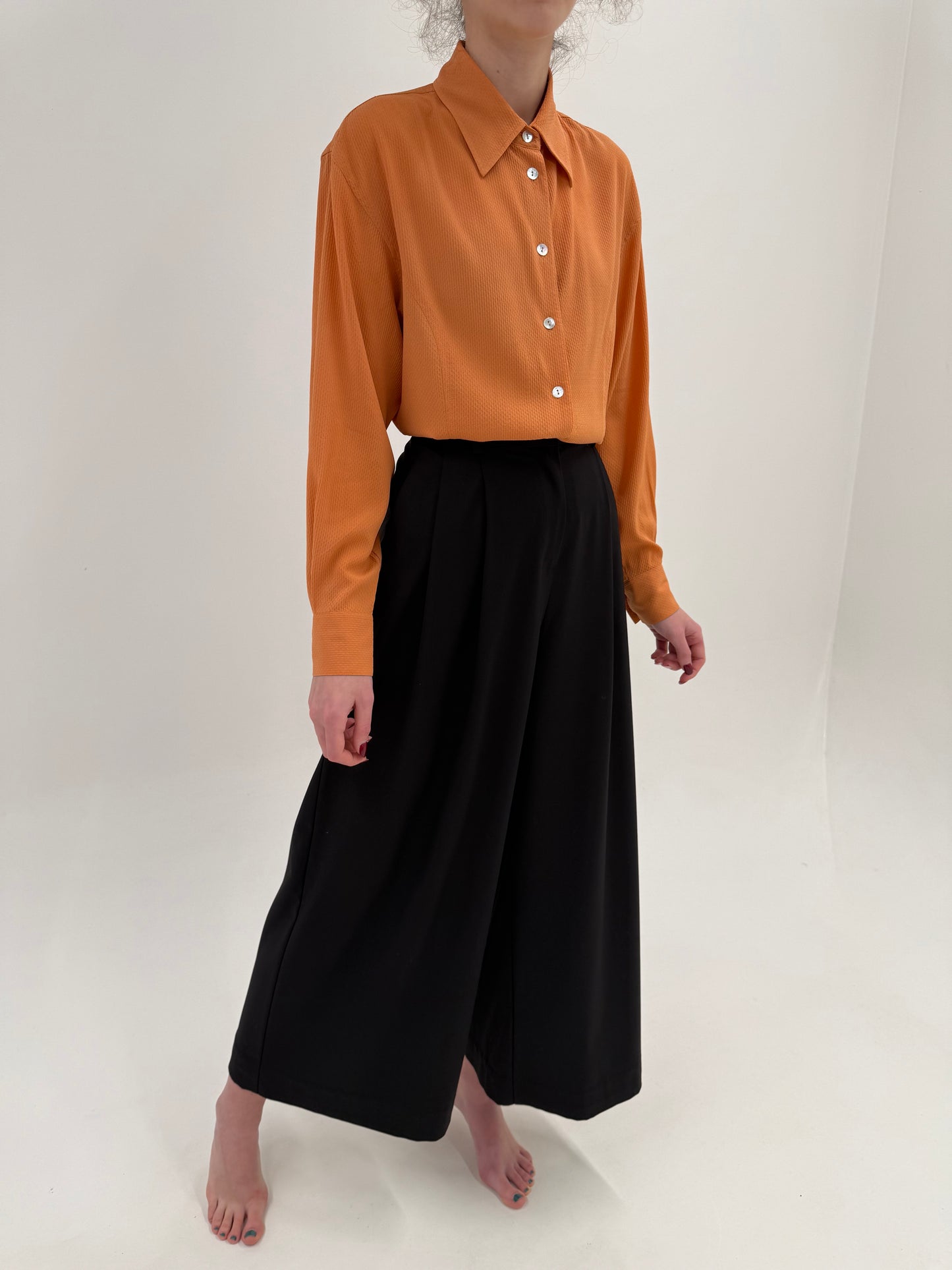 Pantaloni palazzo negri Silvian Heach super amplu