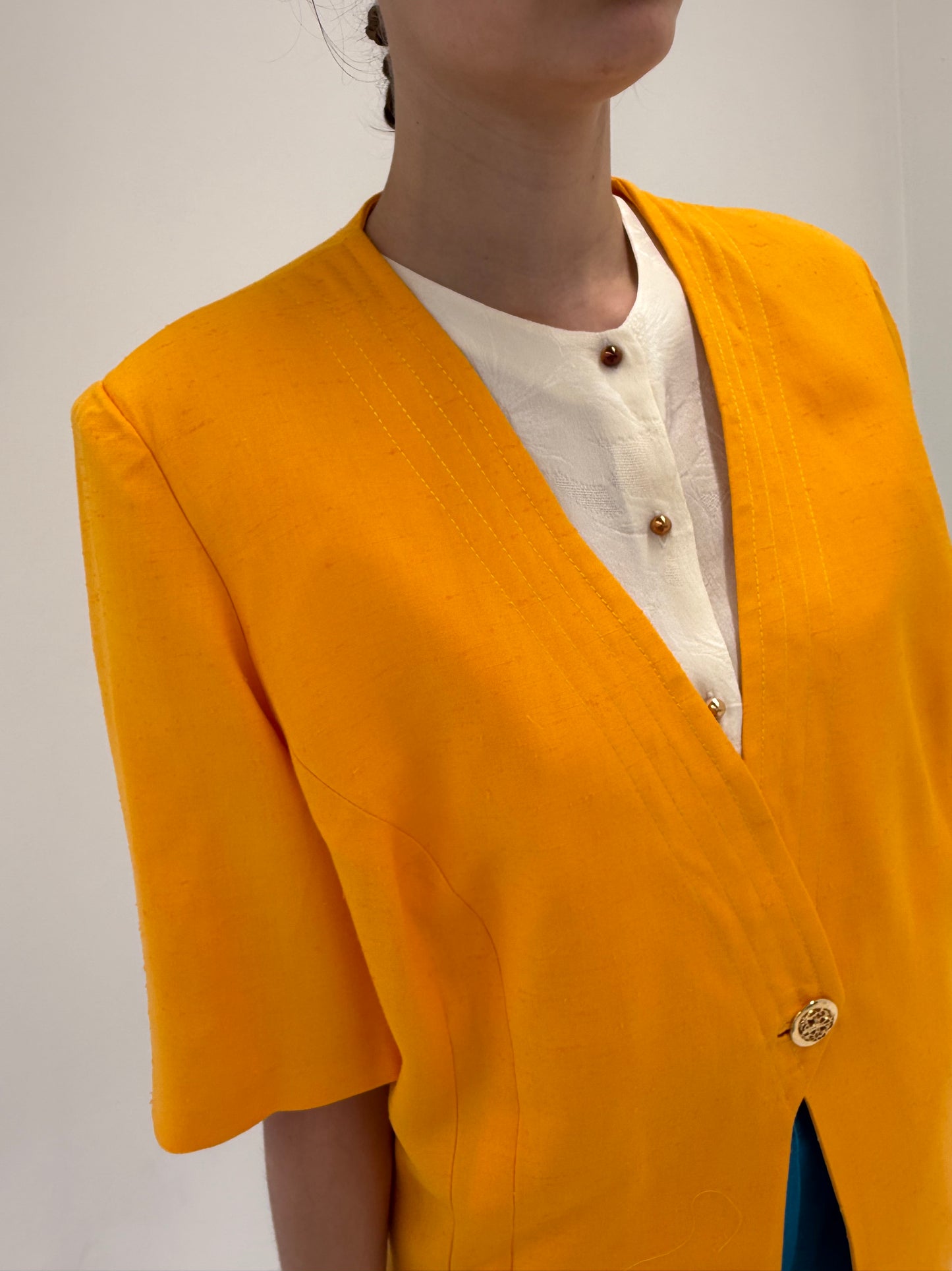 Sacou vintage din in premium oranj superb
