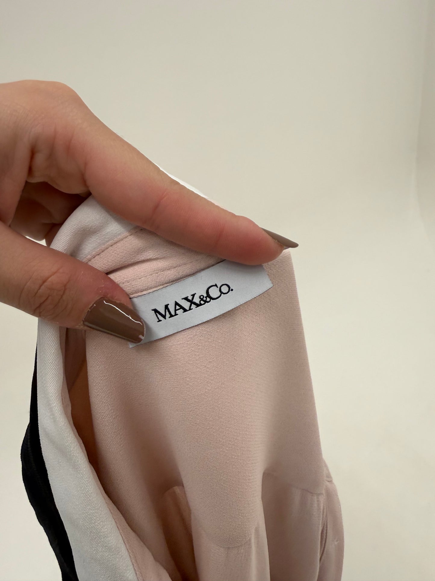 Cămașa Max & Co by Max Mara roz pudrat în croi lejer