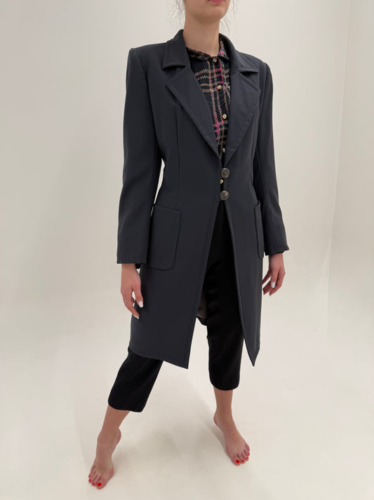 Pardesiu Yves Saint Laurent vintage de primăvară din lână ultra fină
lightweight