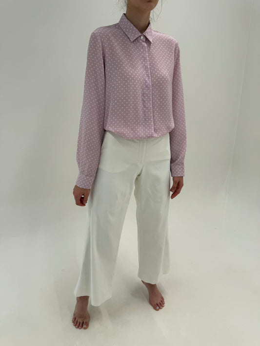 Pantaloni palazzo Armani din bumbac ultra confort