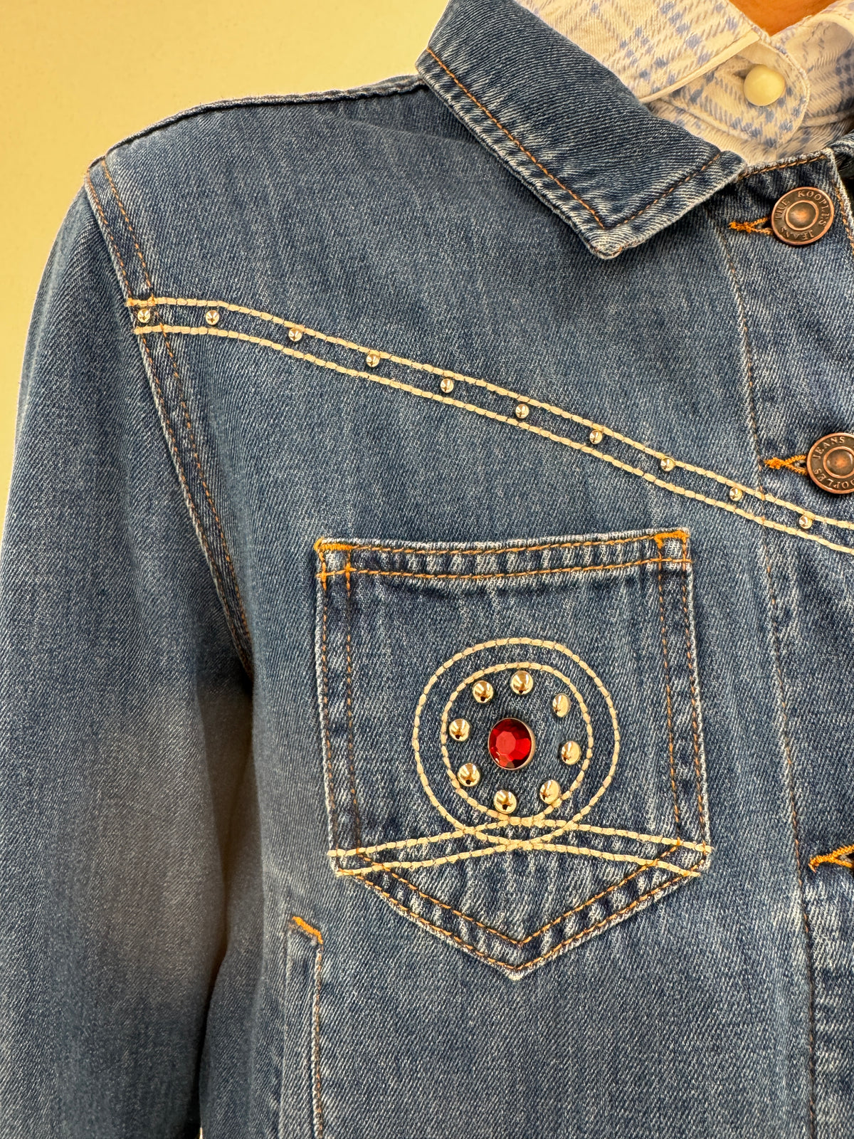 Geaca premium The Koples din jeans petite classic wash