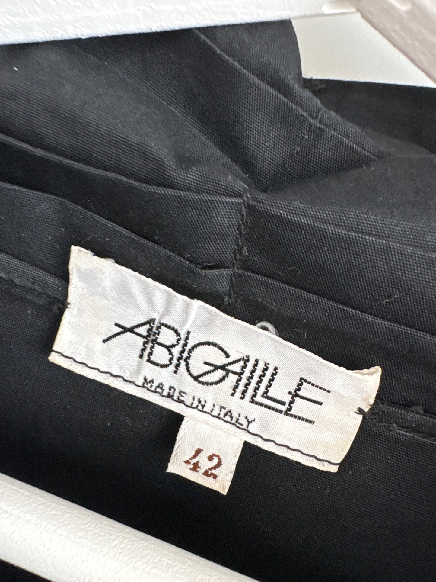 Rochie vintage de designer italian în croi retro modern din poplin de bumbac