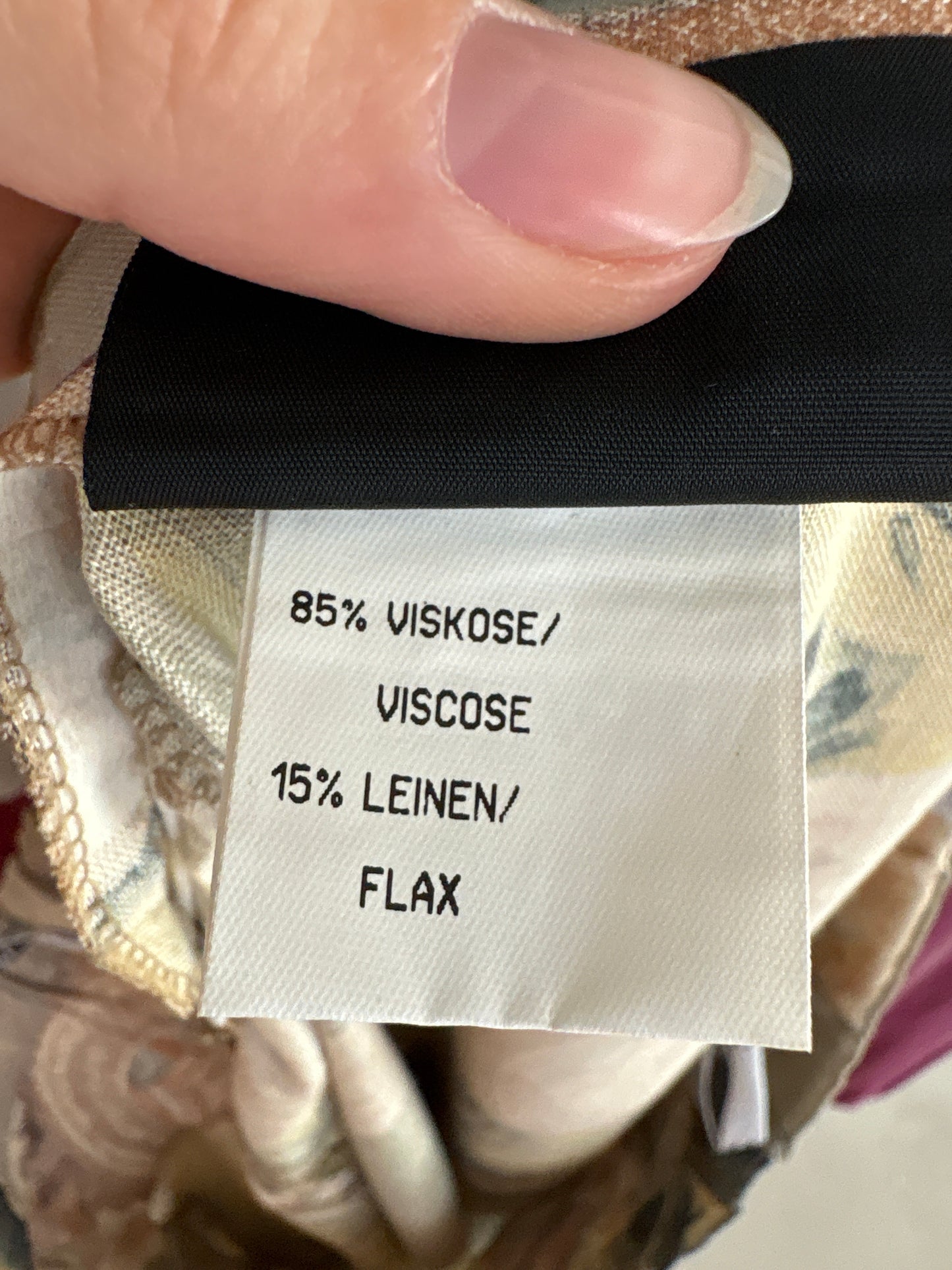 Fustă maxi din pânză  în nuanțe pudrate cu talie ultra înaltă marcată elastică