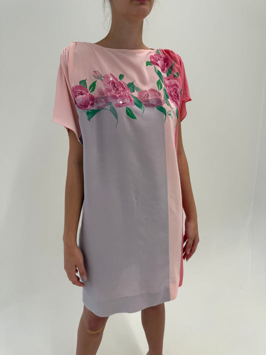 Rochie din mătase naturală în culori superbe și croi lejer