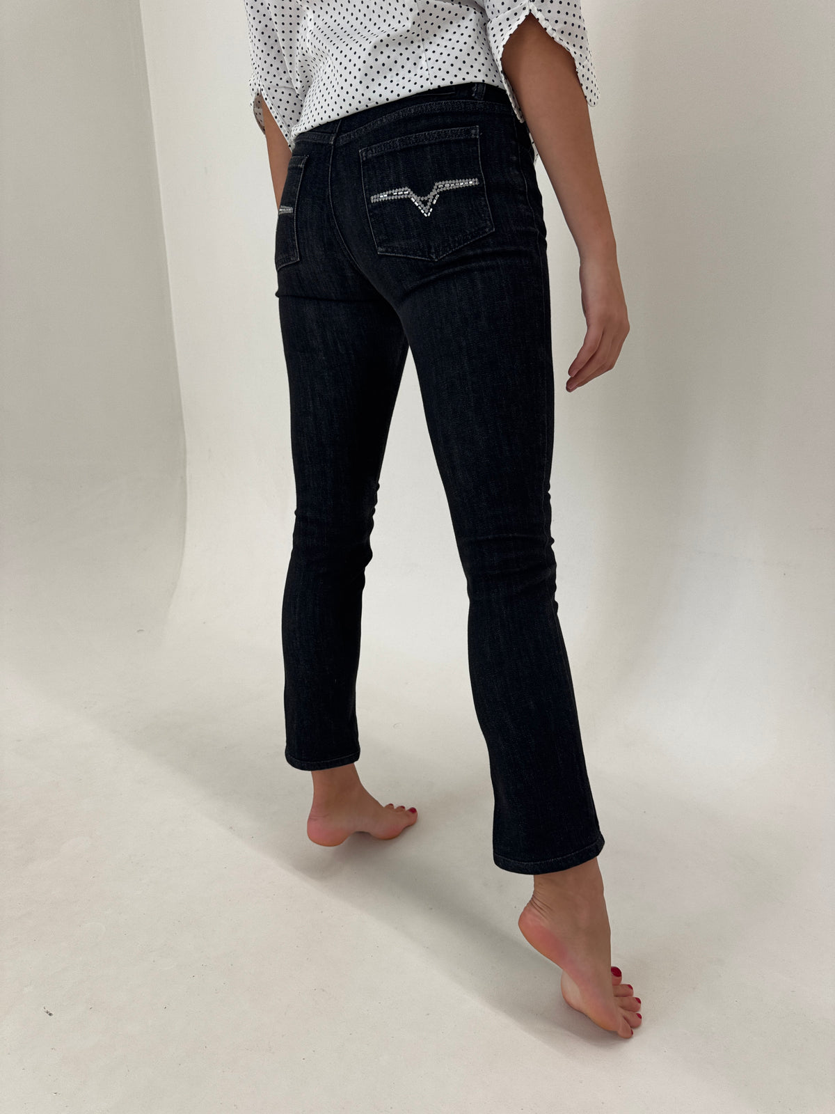 Jeans Versace ultra confort modelator negri