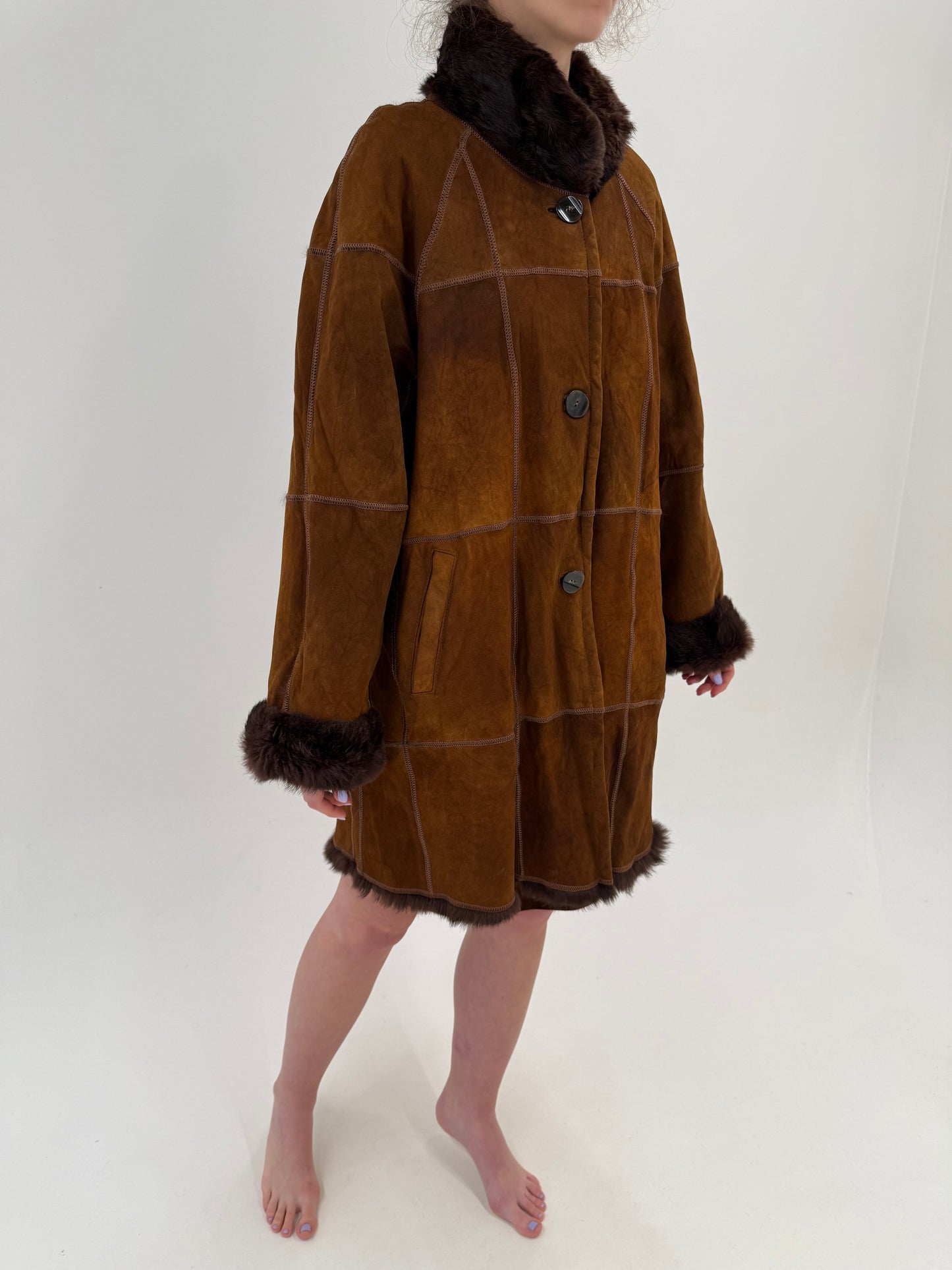 Blană naturală de iepure caramel foarte ușoară și călduroasă