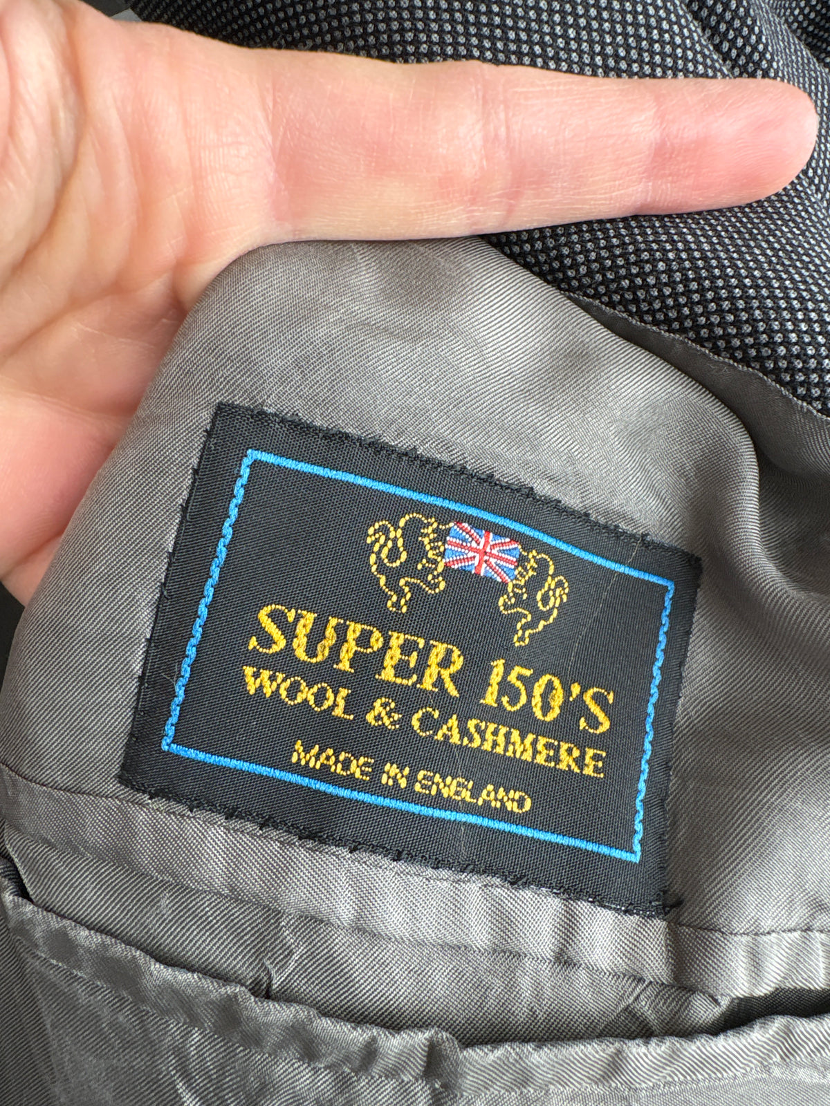 Sacou high end sartorial italian din stofă ultra luxury super 150’s din lana și cașmir